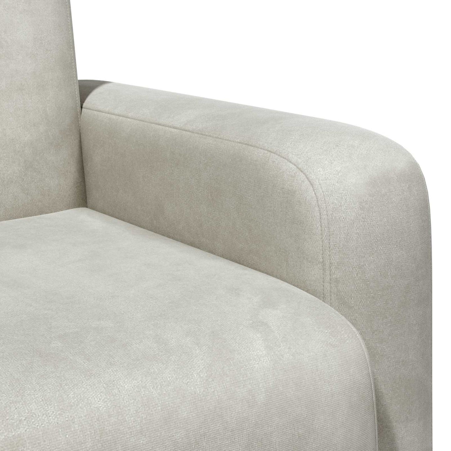Fauteuil Crèmekleurig fluweel is nu te koop bij PeponiXL, paradijselijk wonen!