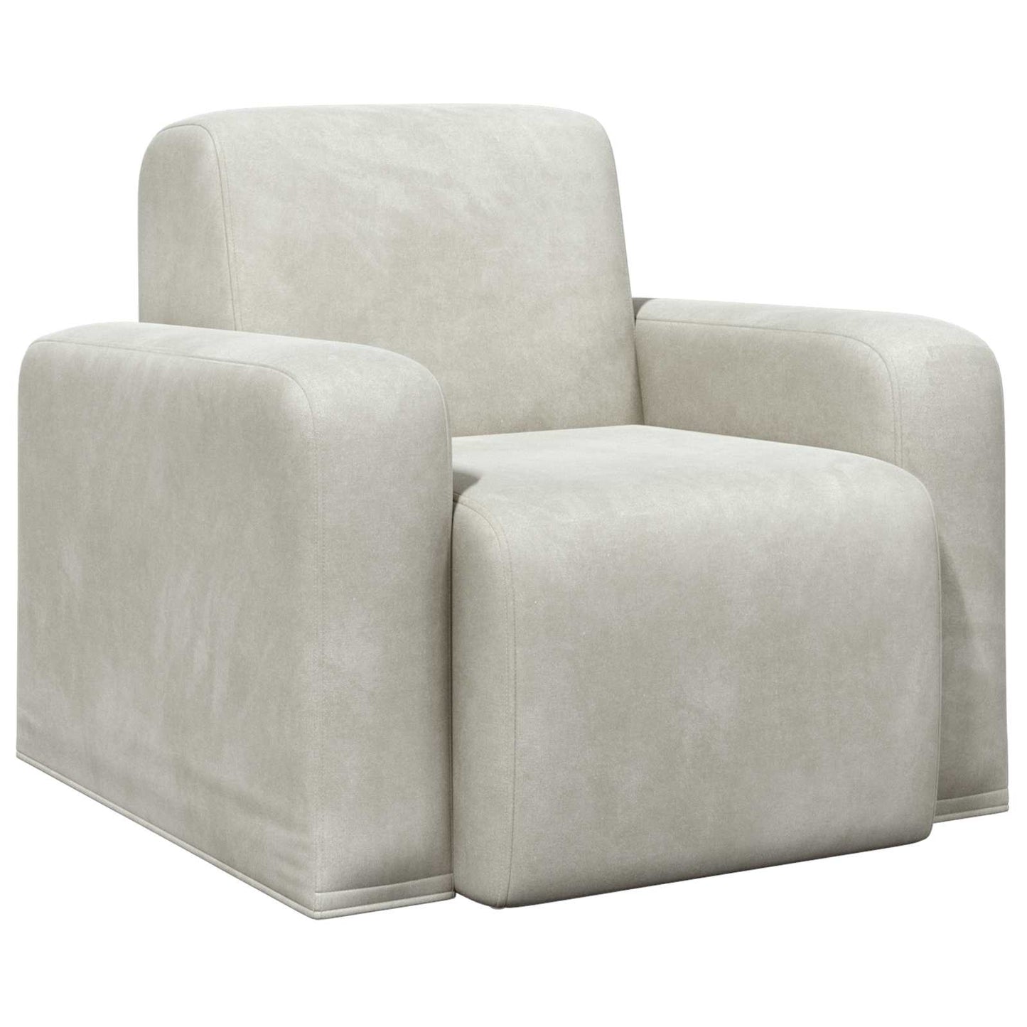 Fauteuil Crèmekleurig fluweel is nu te koop bij PeponiXL, paradijselijk wonen!