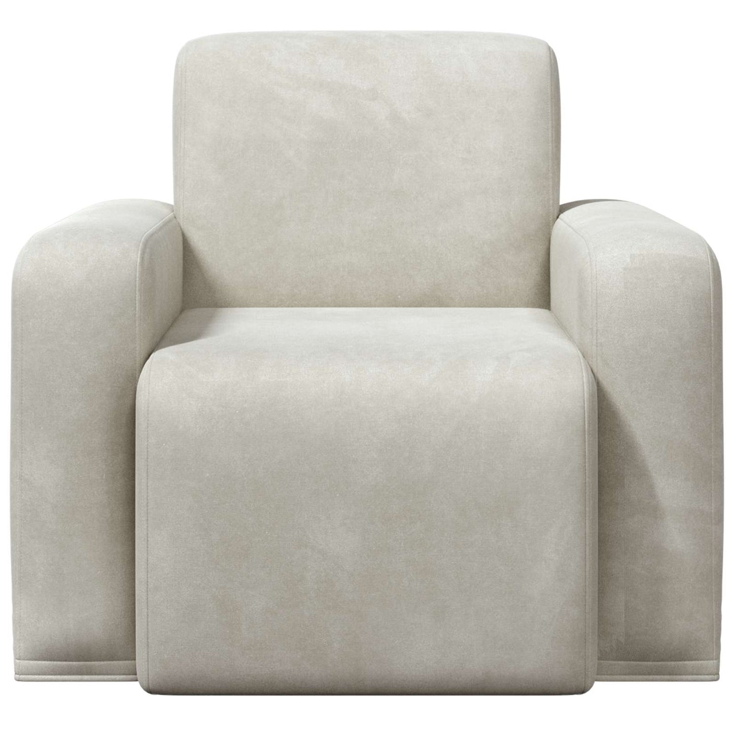 Fauteuil Crèmekleurig fluweel is nu te koop bij PeponiXL, paradijselijk wonen!