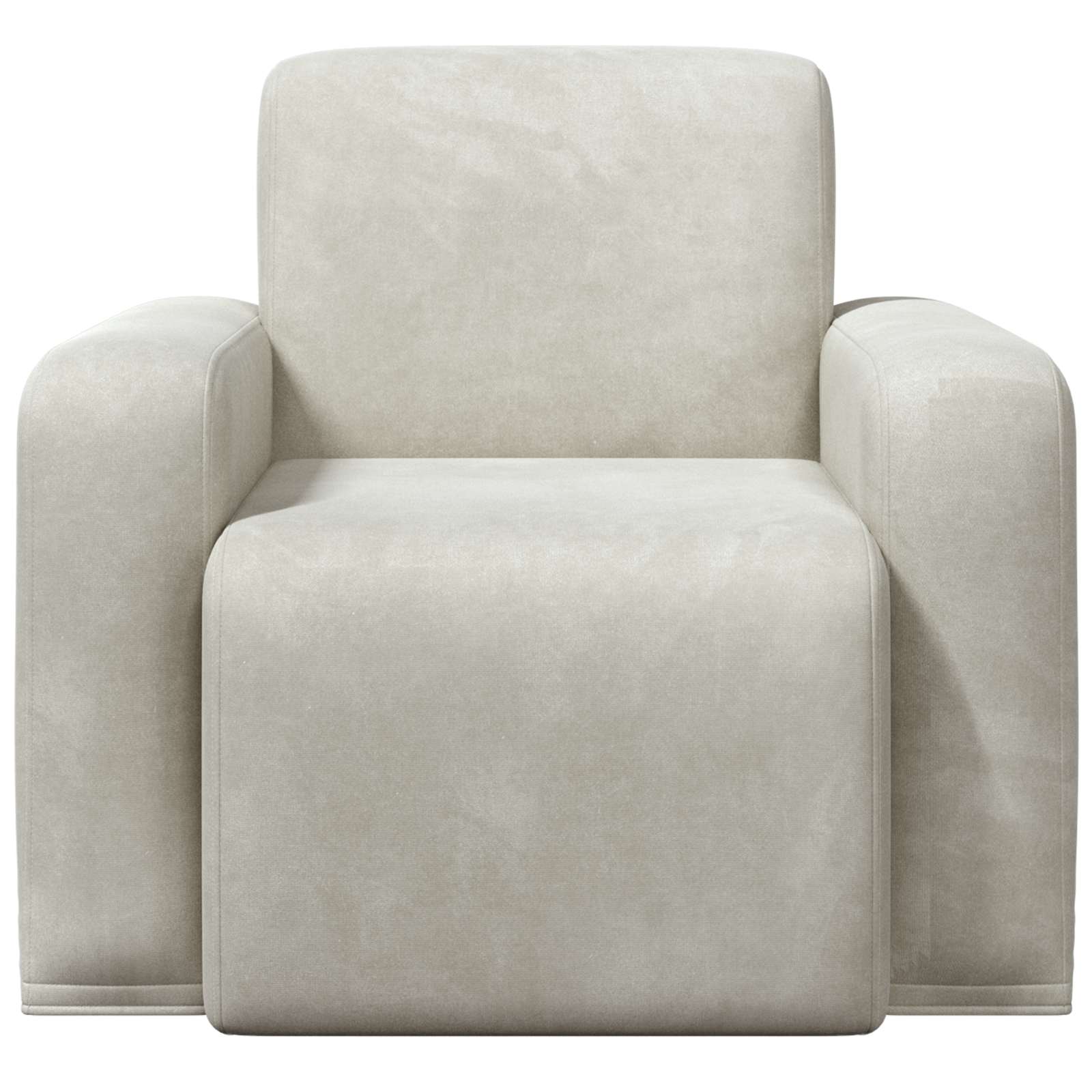 Fauteuil Crèmekleurig fluweel is nu te koop bij PeponiXL, paradijselijk wonen!