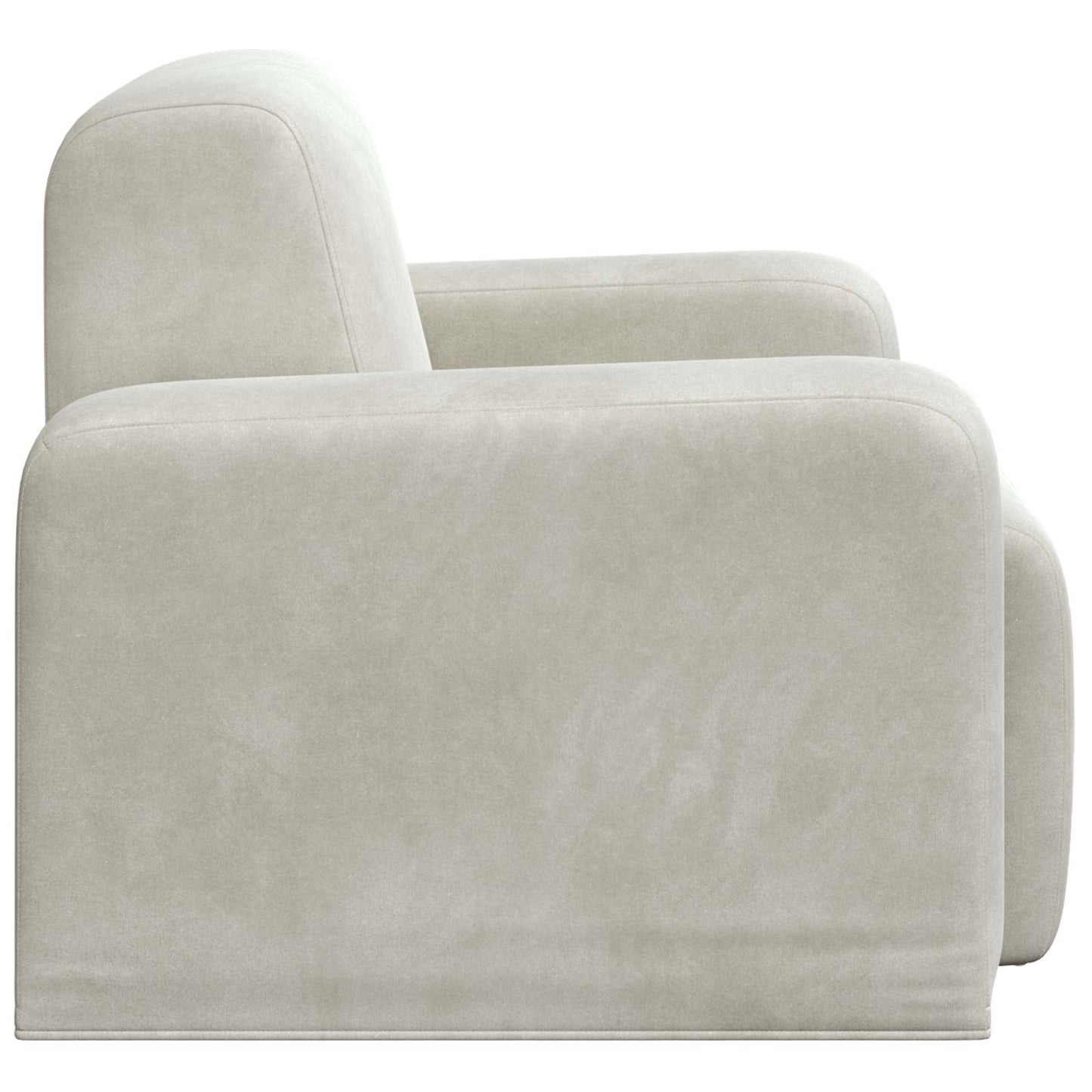 Fauteuil Crèmekleurig fluweel is nu te koop bij PeponiXL, paradijselijk wonen!