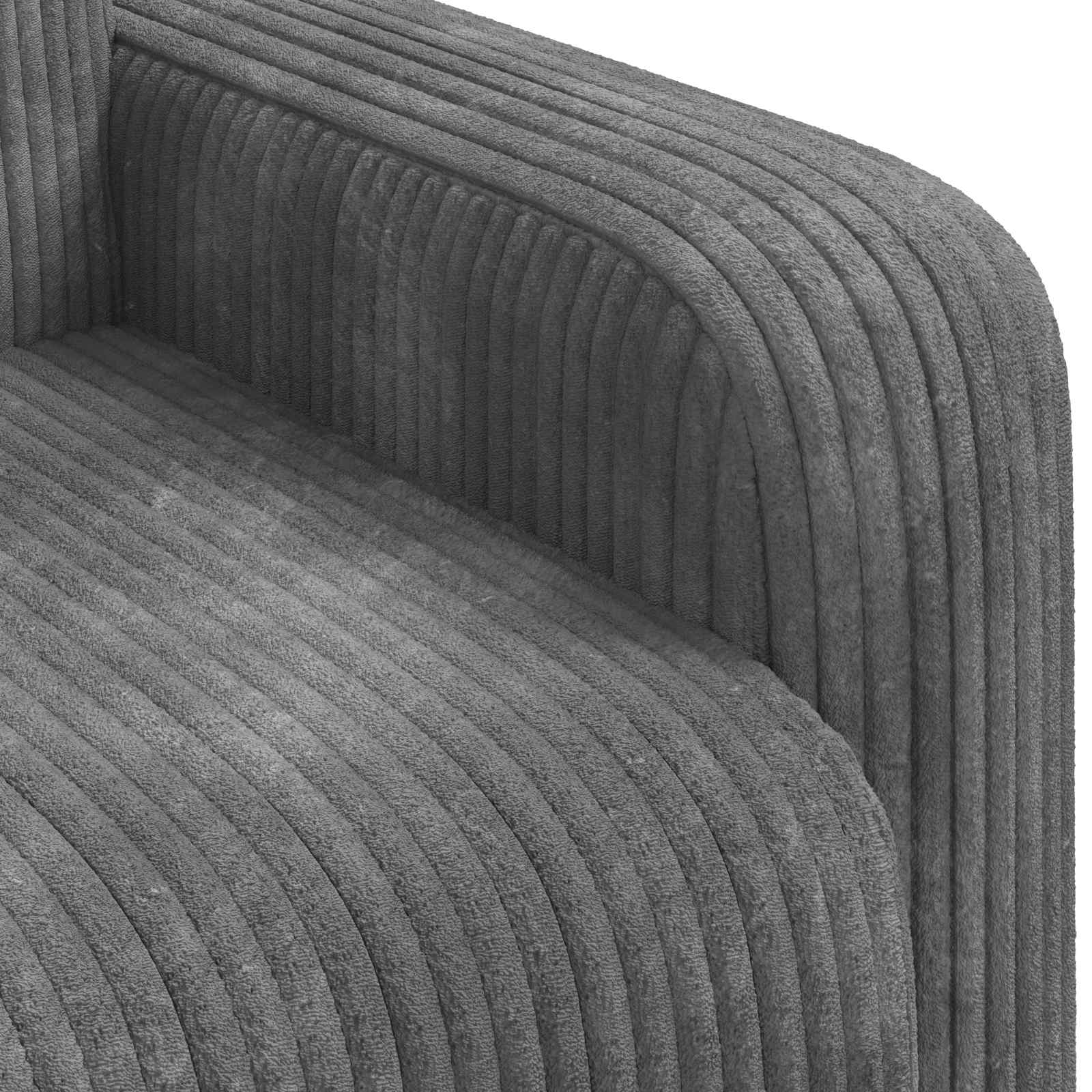 Fauteuil Lichtgrijs corduroy is nu te koop bij PeponiXL, paradijselijk wonen!