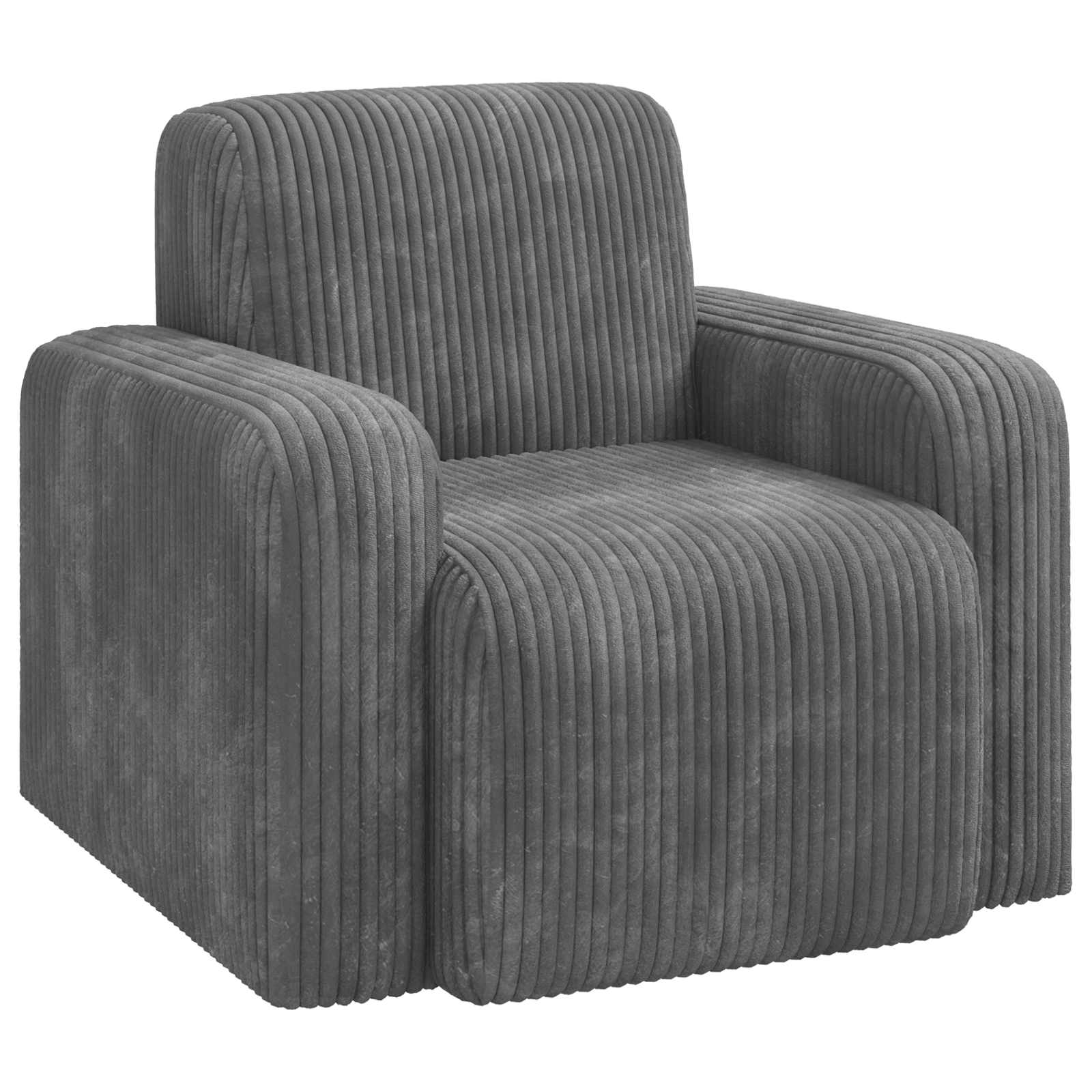 Fauteuil Lichtgrijs corduroy is nu te koop bij PeponiXL, paradijselijk wonen!