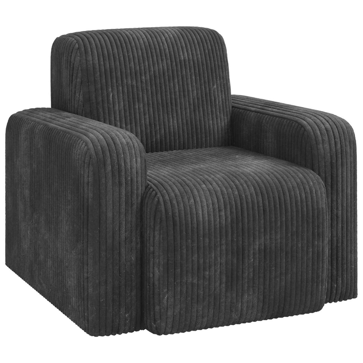 Fauteuil Donkergrijs corduroy is nu te koop bij PeponiXL, paradijselijk wonen!