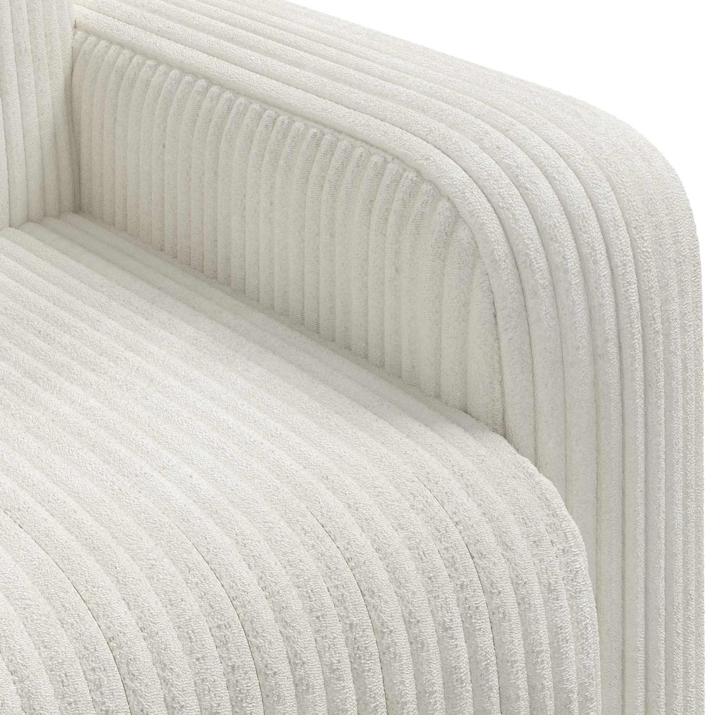 Fauteuil Crèmekleurig corduroy is nu te koop bij PeponiXL, paradijselijk wonen!