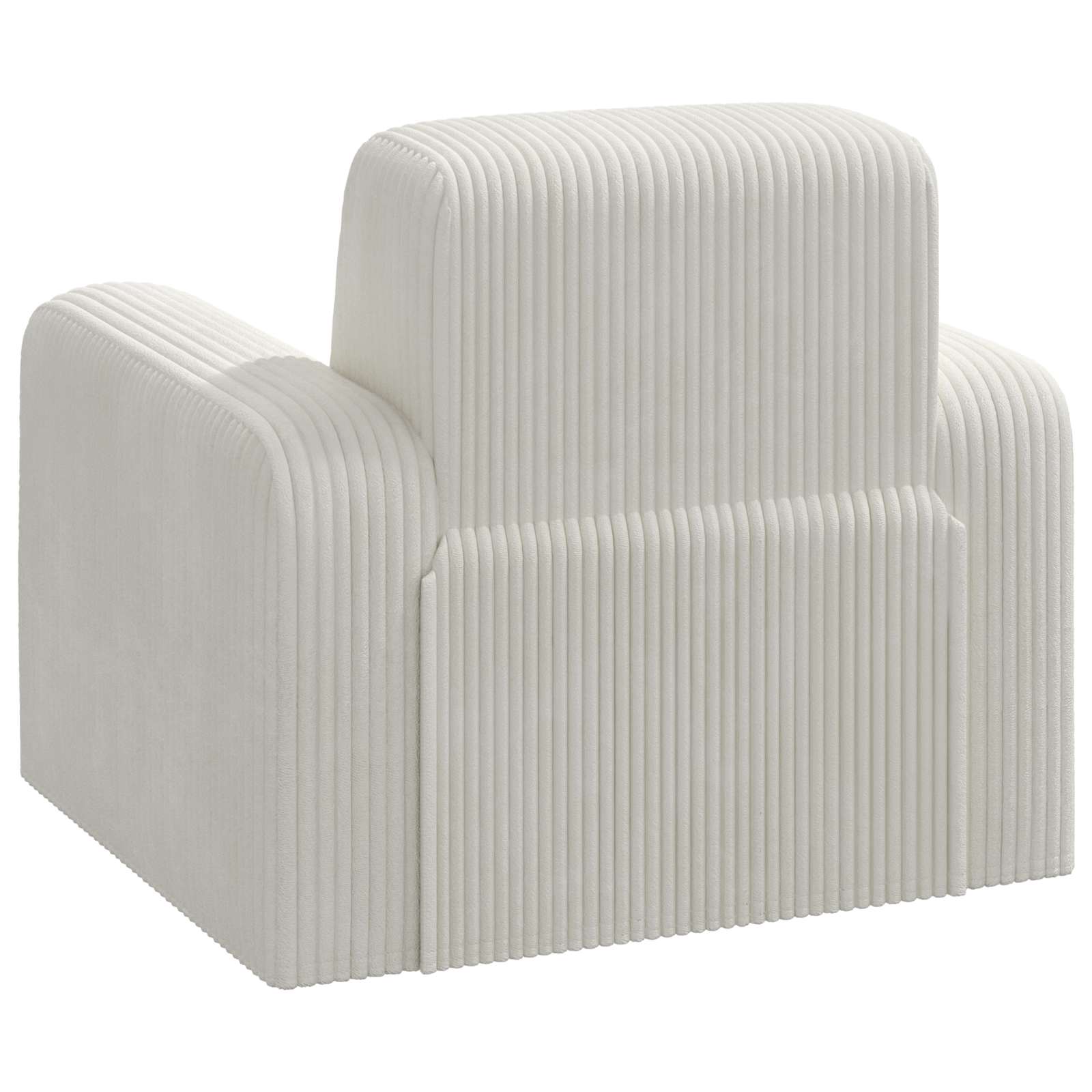 Fauteuil Crèmekleurig corduroy is nu te koop bij PeponiXL, paradijselijk wonen!
