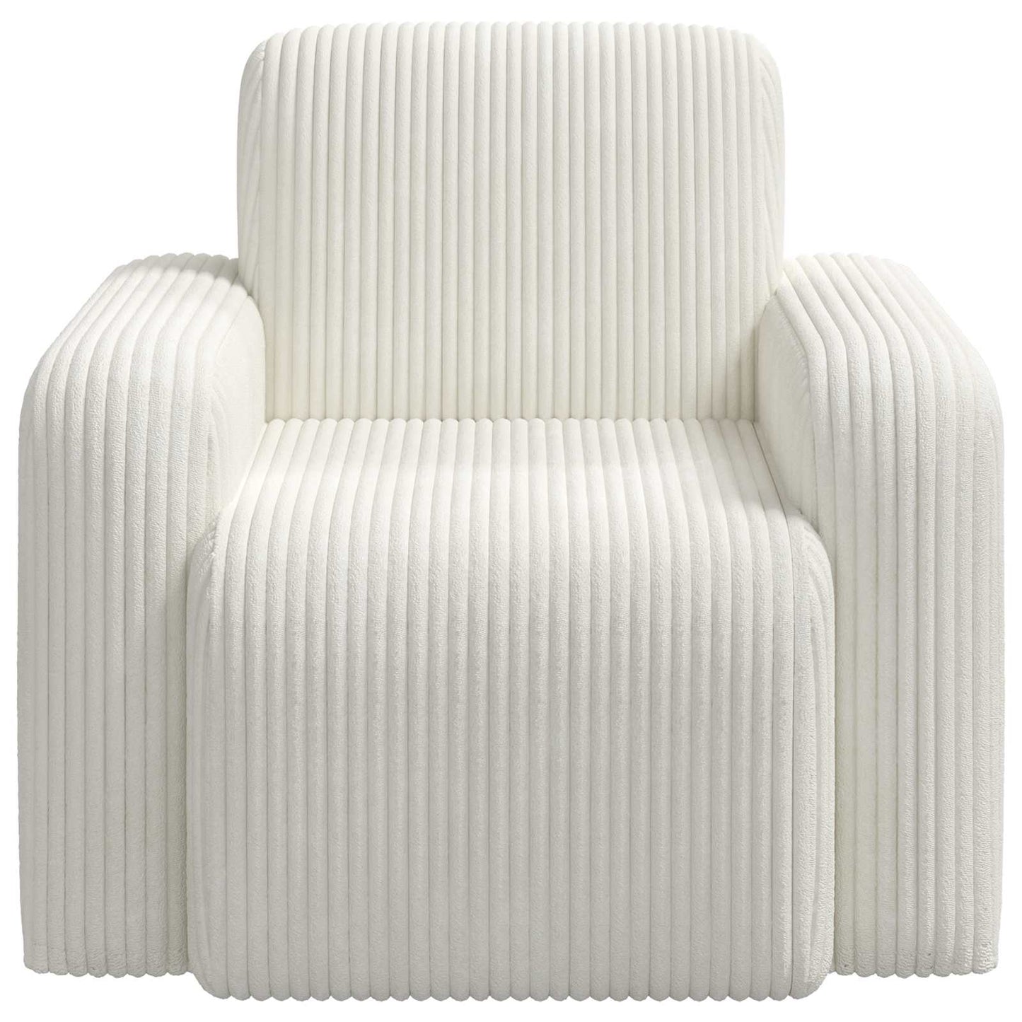Fauteuil Crèmekleurig corduroy is nu te koop bij PeponiXL, paradijselijk wonen!