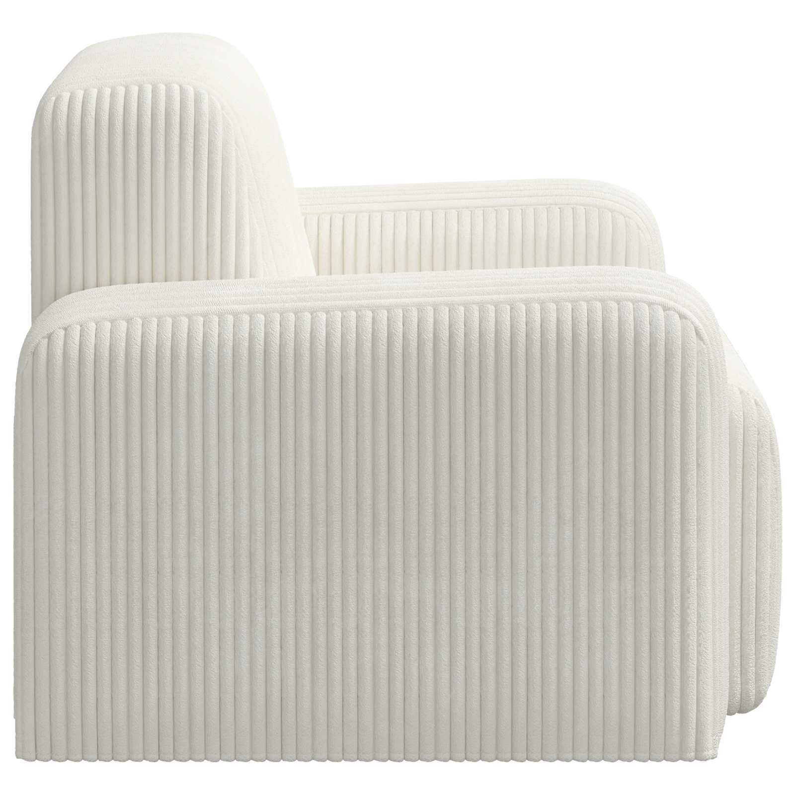 Fauteuil Crèmekleurig corduroy is nu te koop bij PeponiXL, paradijselijk wonen!