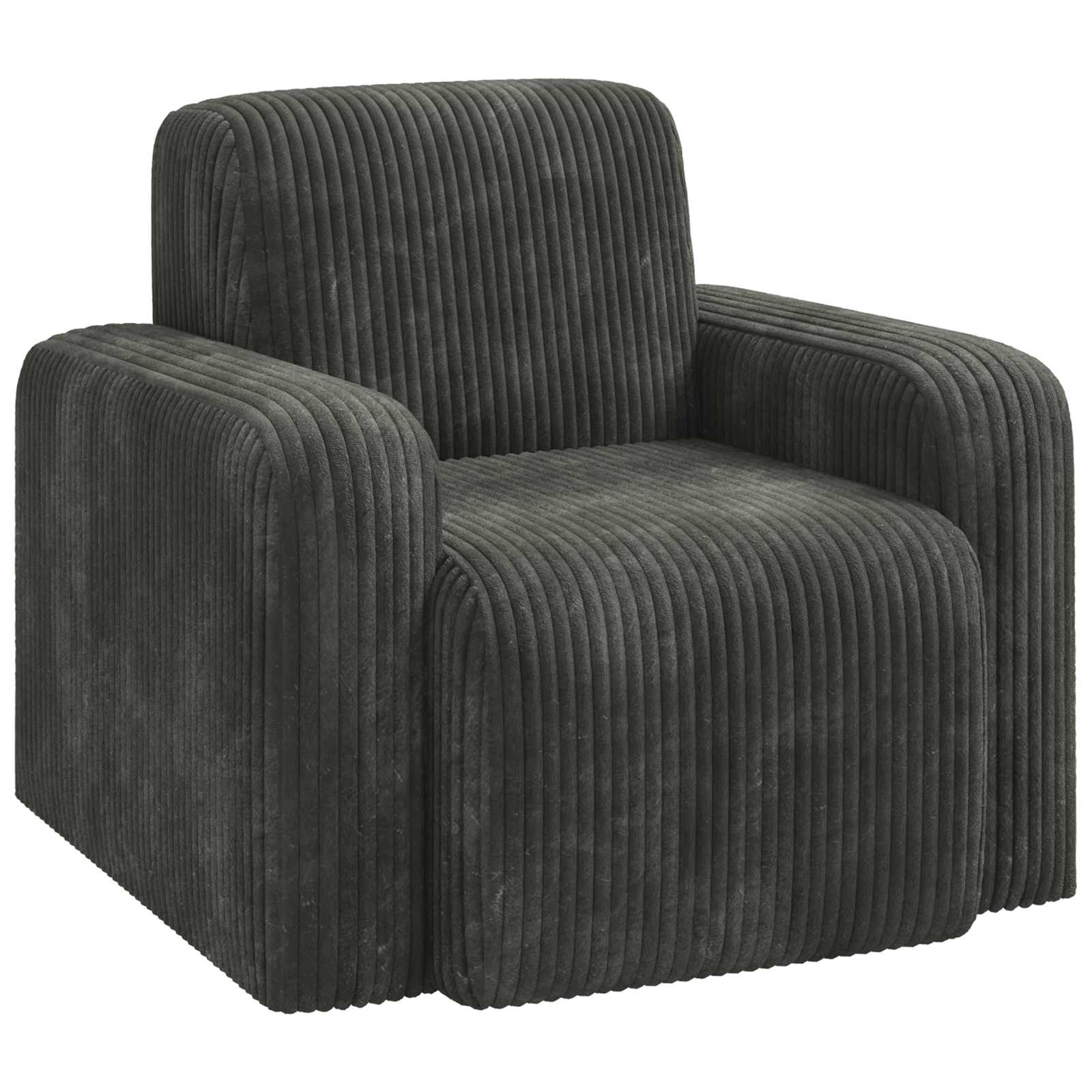 Fauteuil Antraciet corduroy is nu te koop bij PeponiXL, paradijselijk wonen!