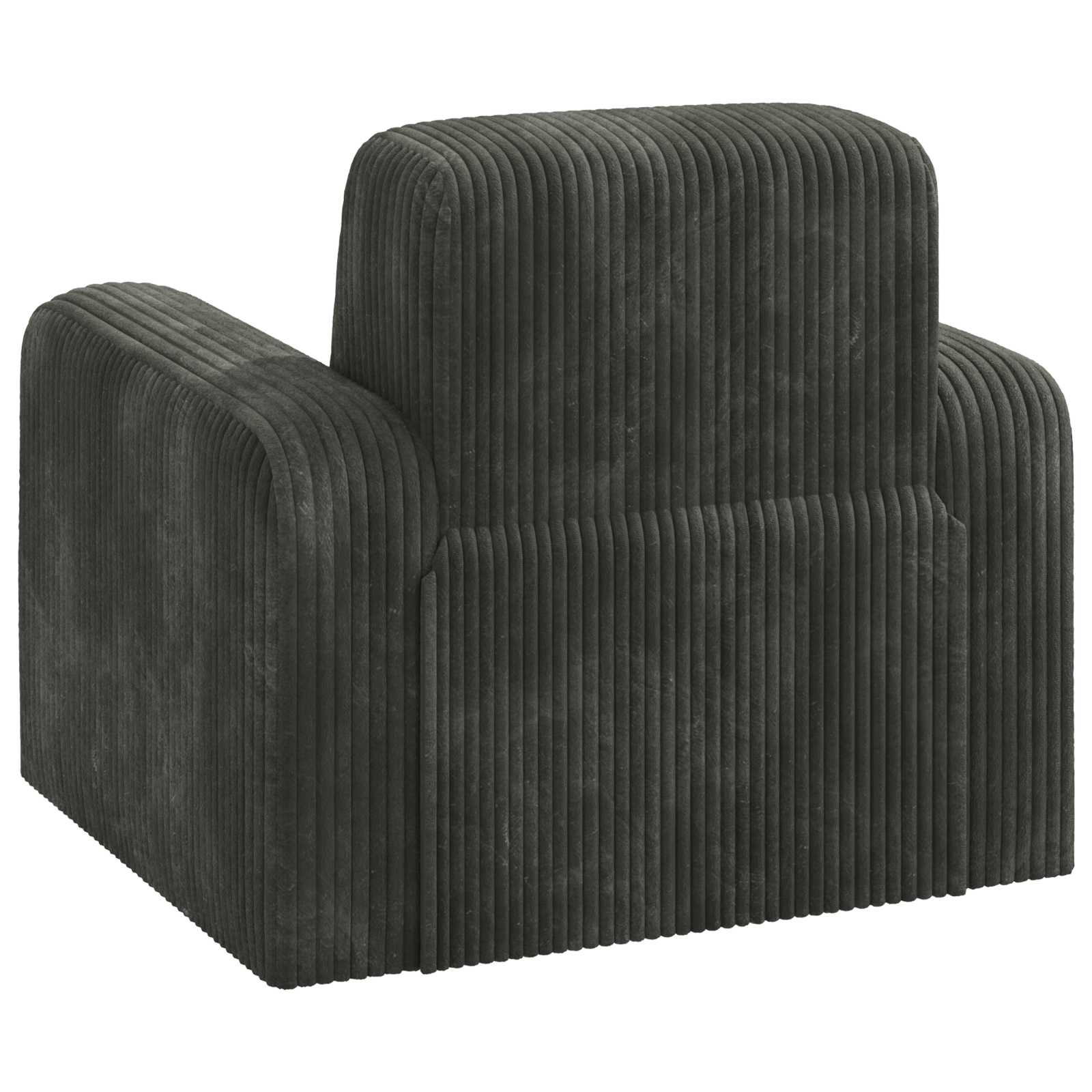 Fauteuil Antraciet corduroy is nu te koop bij PeponiXL, paradijselijk wonen!