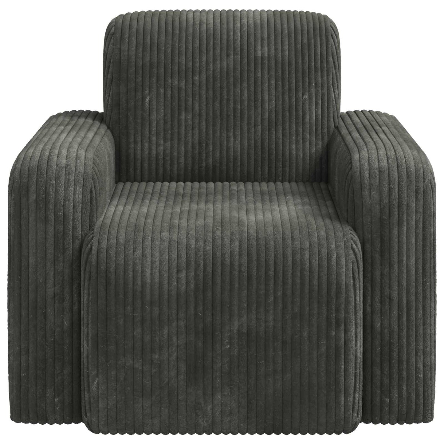 Fauteuil Antraciet corduroy is nu te koop bij PeponiXL, paradijselijk wonen!