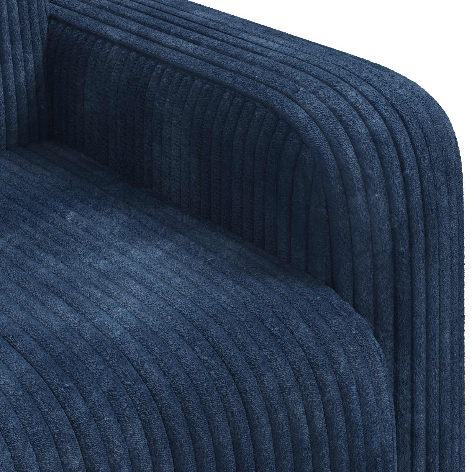 Fauteuil Marineblauw corduroy is nu te koop bij PeponiXL, paradijselijk wonen!