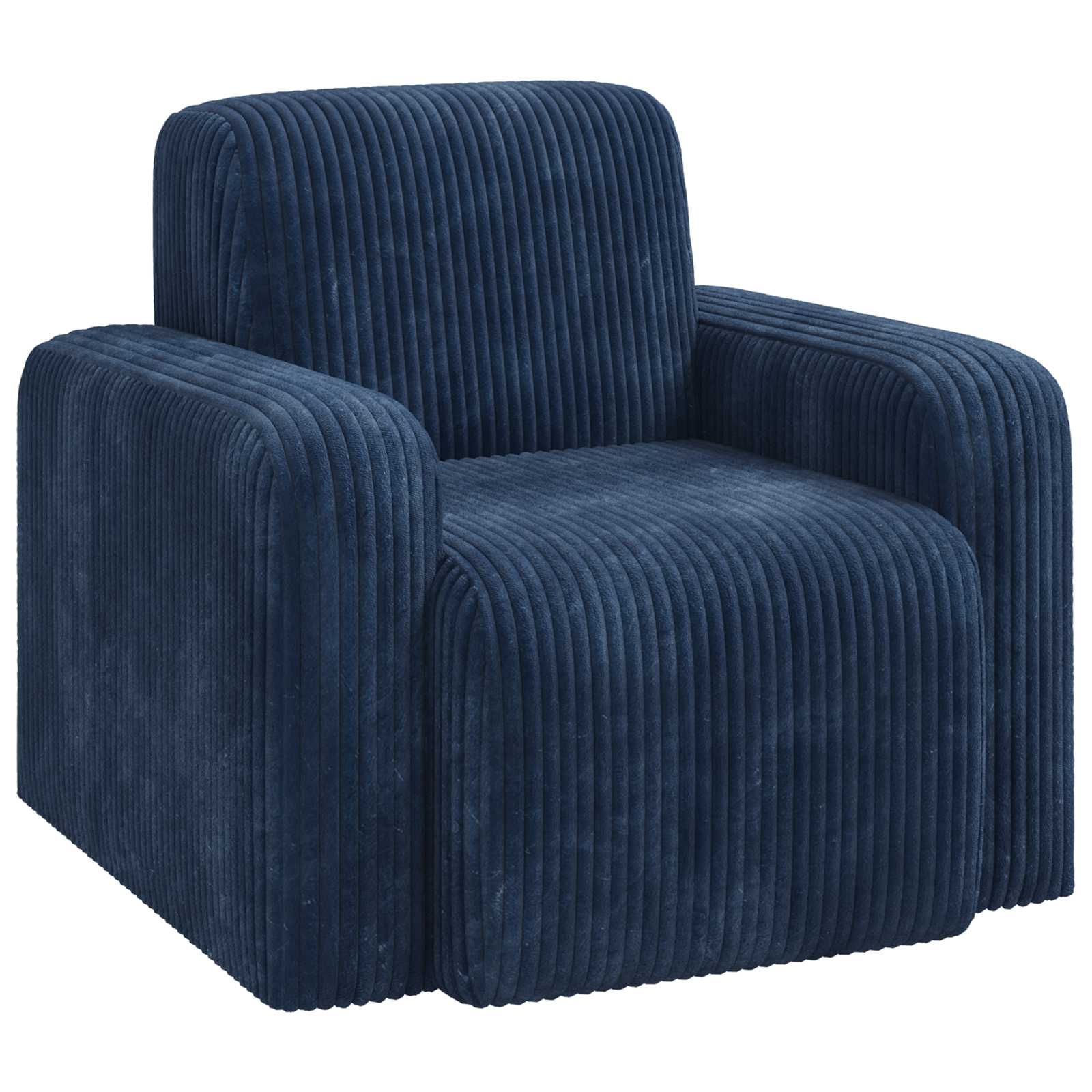 Fauteuil Marineblauw corduroy is nu te koop bij PeponiXL, paradijselijk wonen!