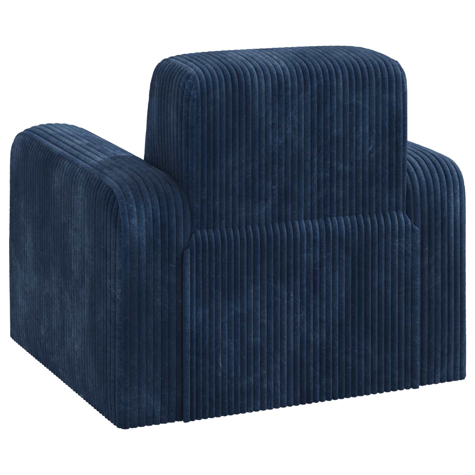 Fauteuil Marineblauw corduroy is nu te koop bij PeponiXL, paradijselijk wonen!