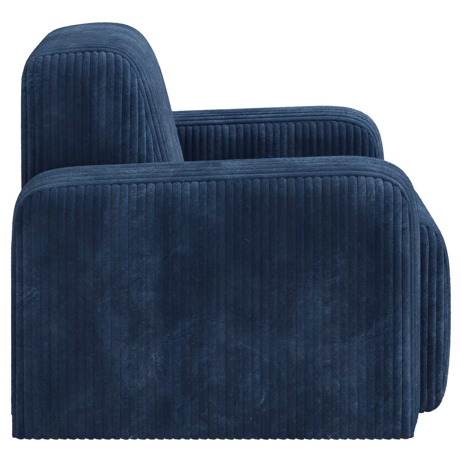 Fauteuil Marineblauw corduroy is nu te koop bij PeponiXL, paradijselijk wonen!