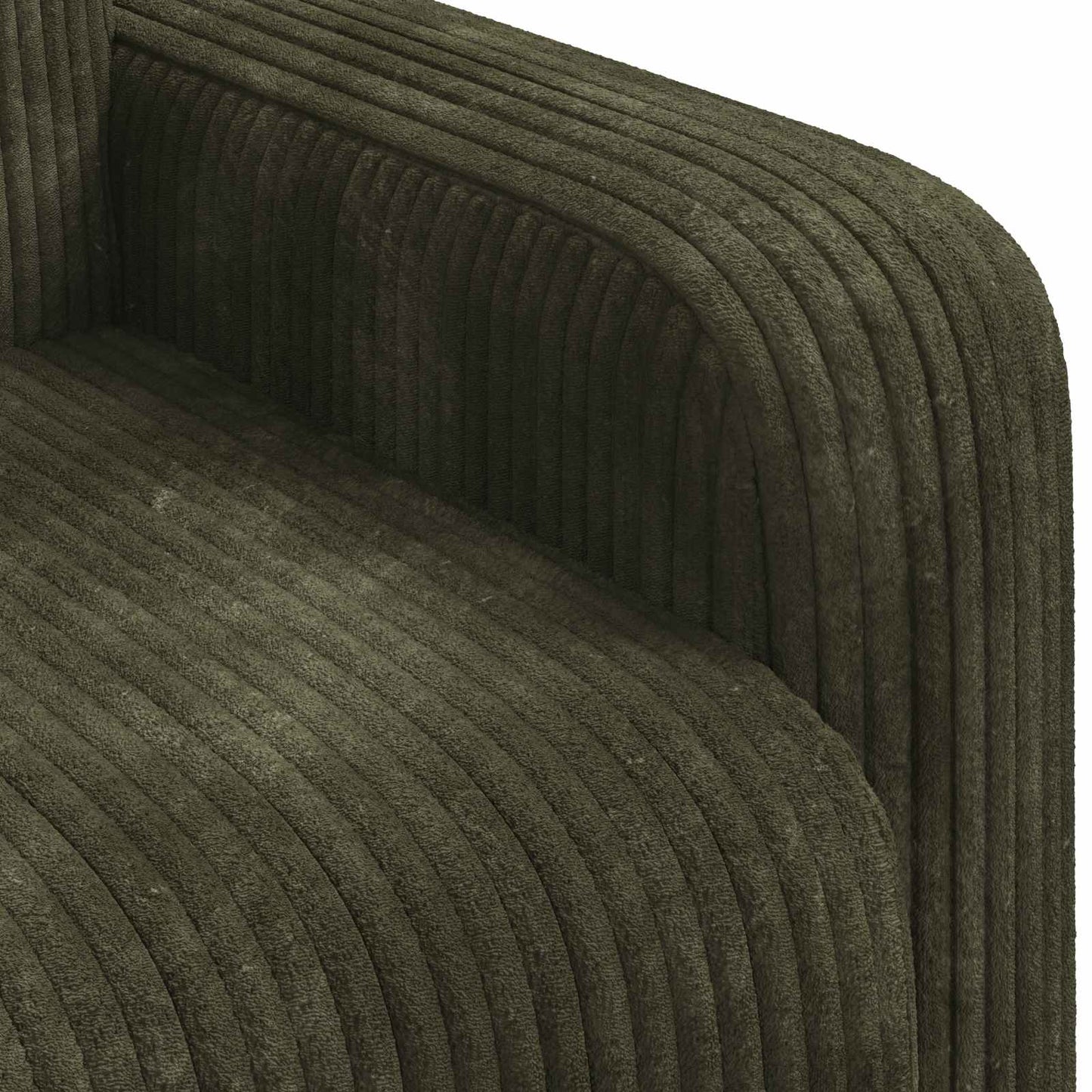Fauteuil Groen corduroy is nu te koop bij PeponiXL, paradijselijk wonen!