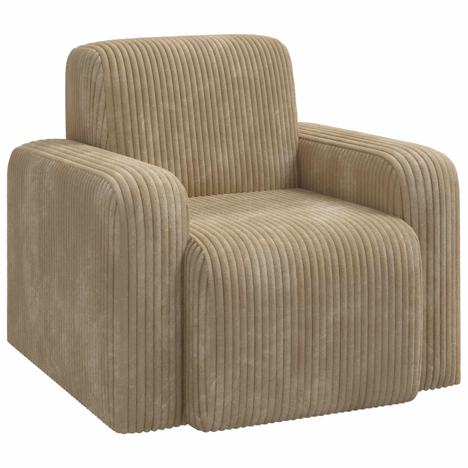 Fauteuil Taupe corduroy is nu te koop bij PeponiXL, paradijselijk wonen!
