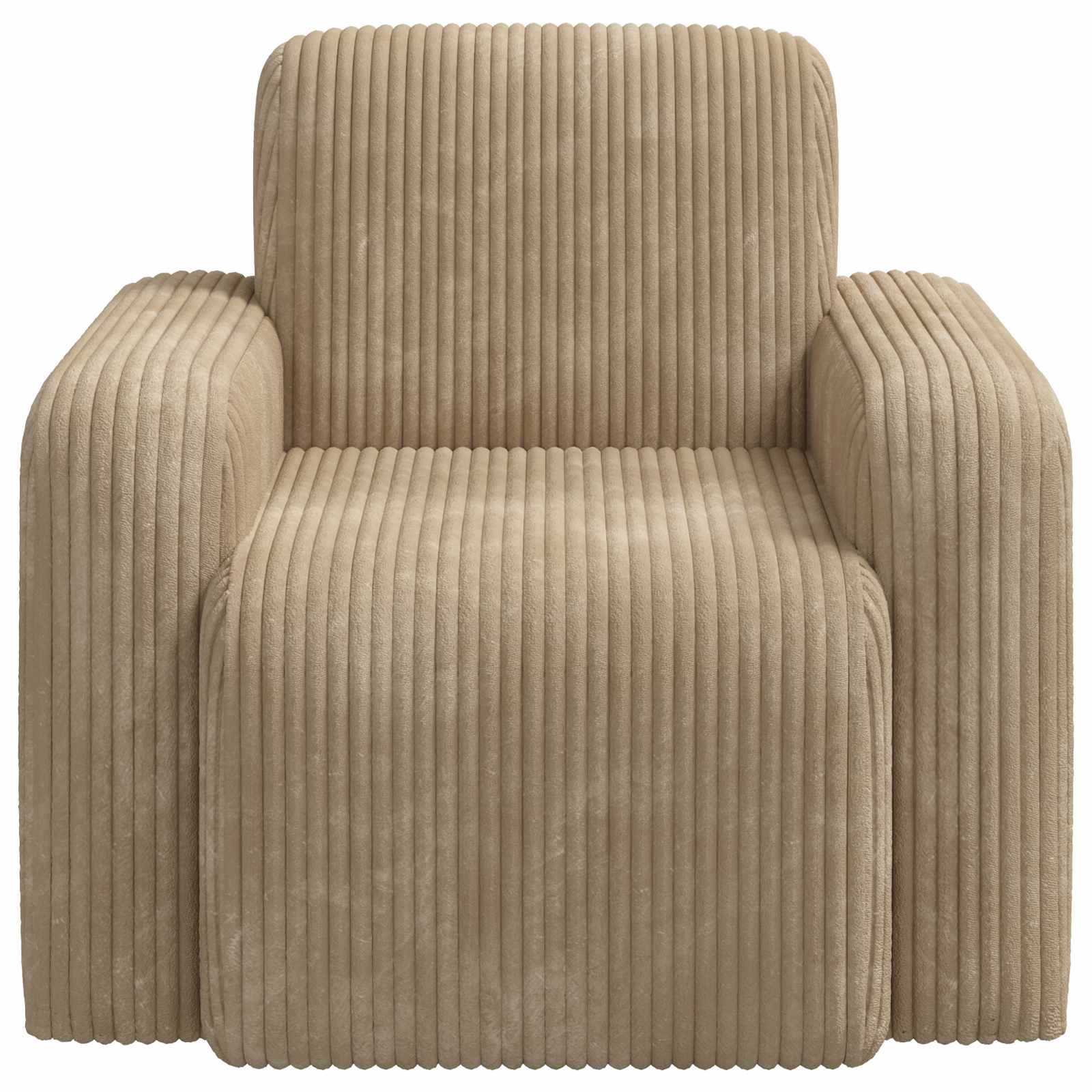 Fauteuil Taupe corduroy is nu te koop bij PeponiXL, paradijselijk wonen!