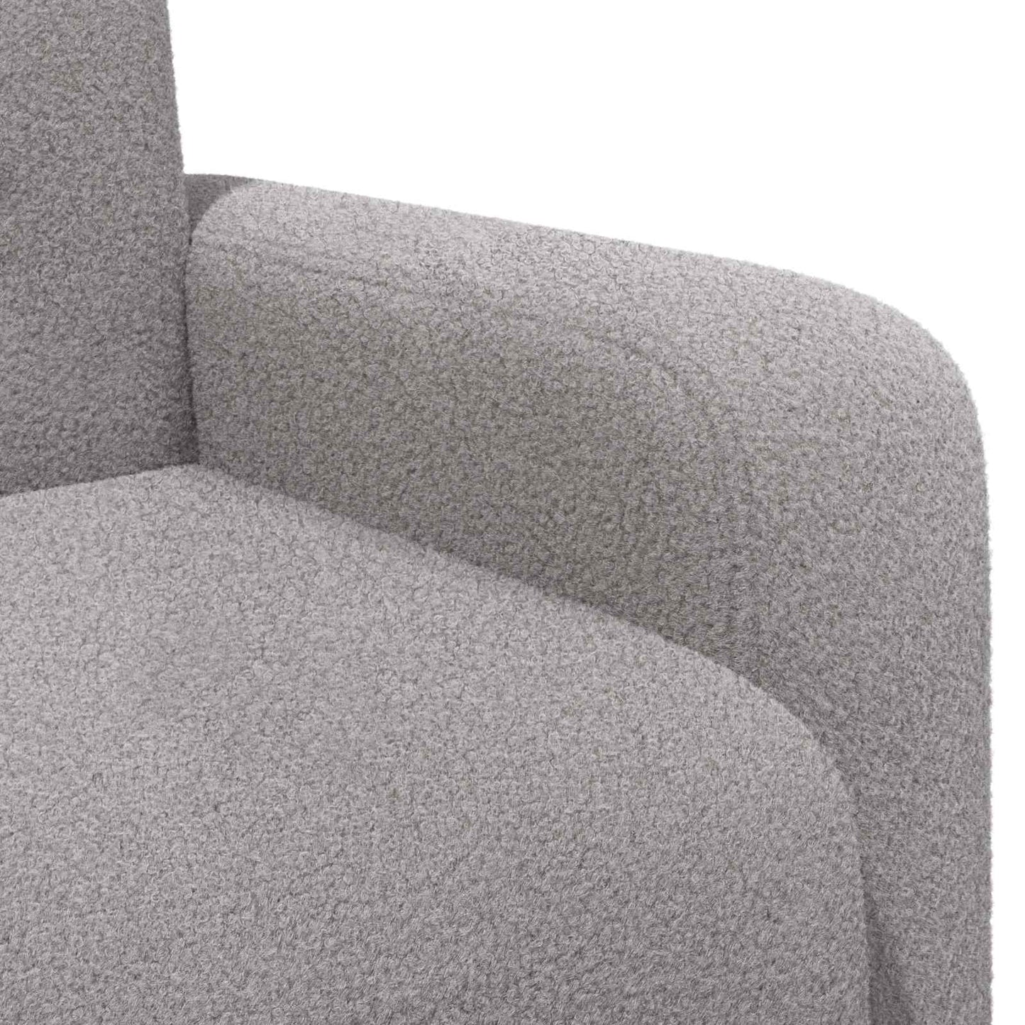 Fauteuil Lichtgrijs Bouclé is nu te koop bij PeponiXL, paradijselijk wonen!