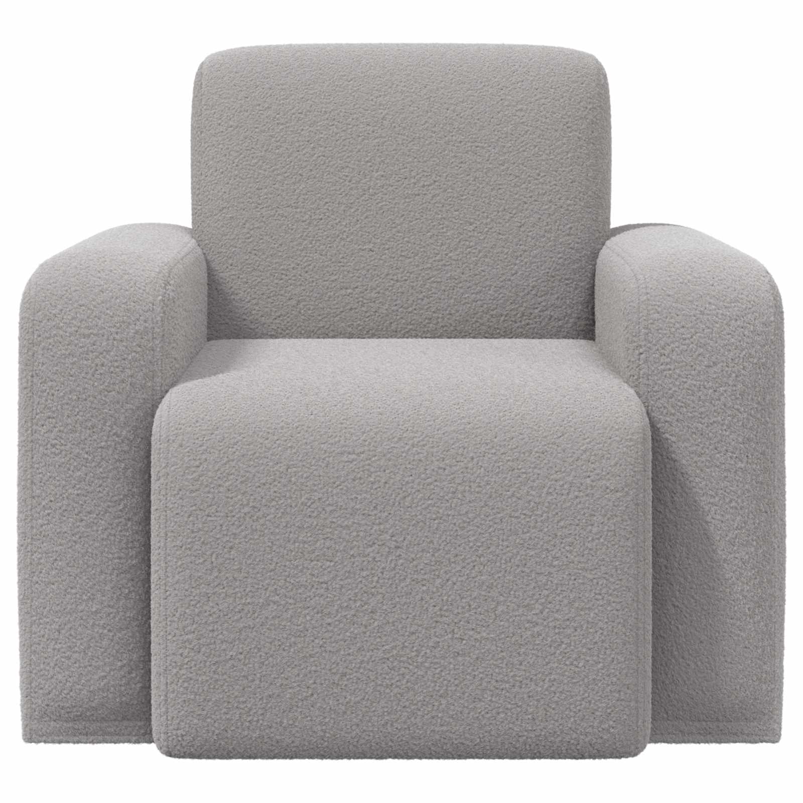 Fauteuil Lichtgrijs Bouclé is nu te koop bij PeponiXL, paradijselijk wonen!