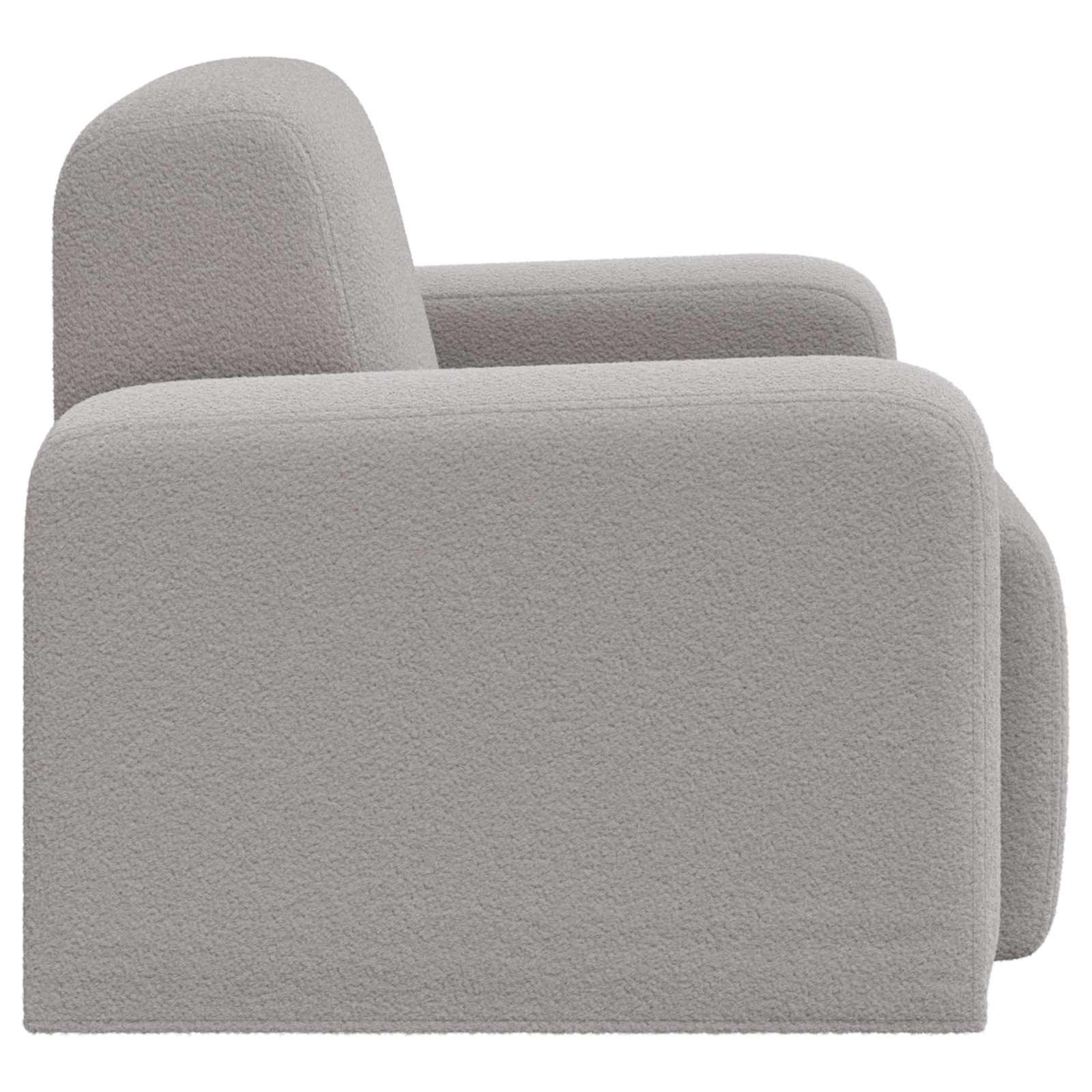 Fauteuil Lichtgrijs Bouclé is nu te koop bij PeponiXL, paradijselijk wonen!