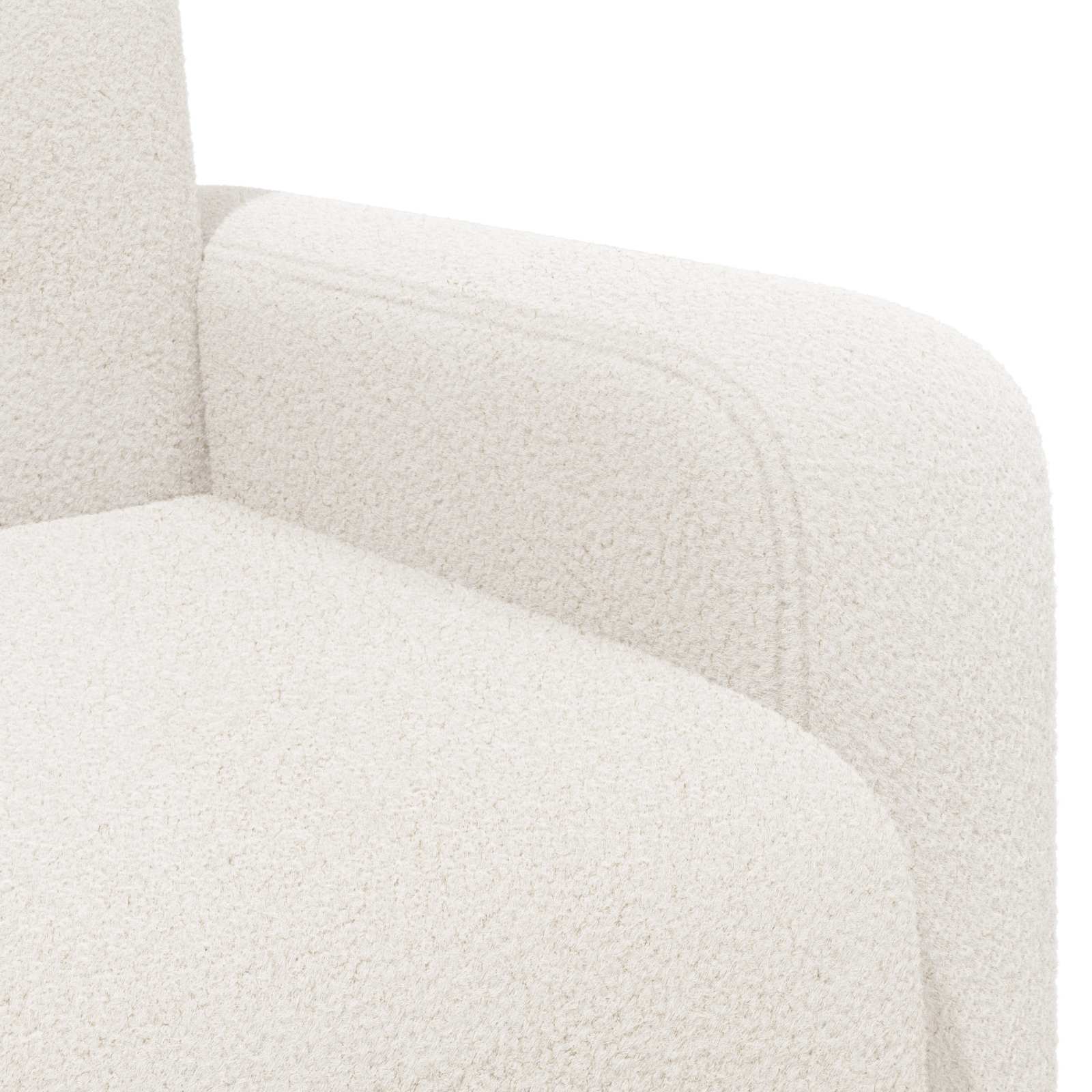 Fauteuil Crèmekleurig Bouclé is nu te koop bij PeponiXL, paradijselijk wonen!