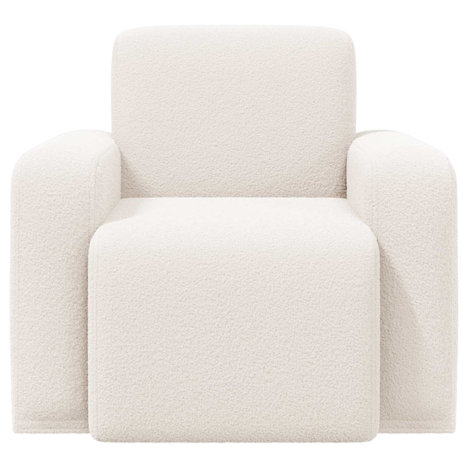 Fauteuil Crèmekleurig Bouclé is nu te koop bij PeponiXL, paradijselijk wonen!
