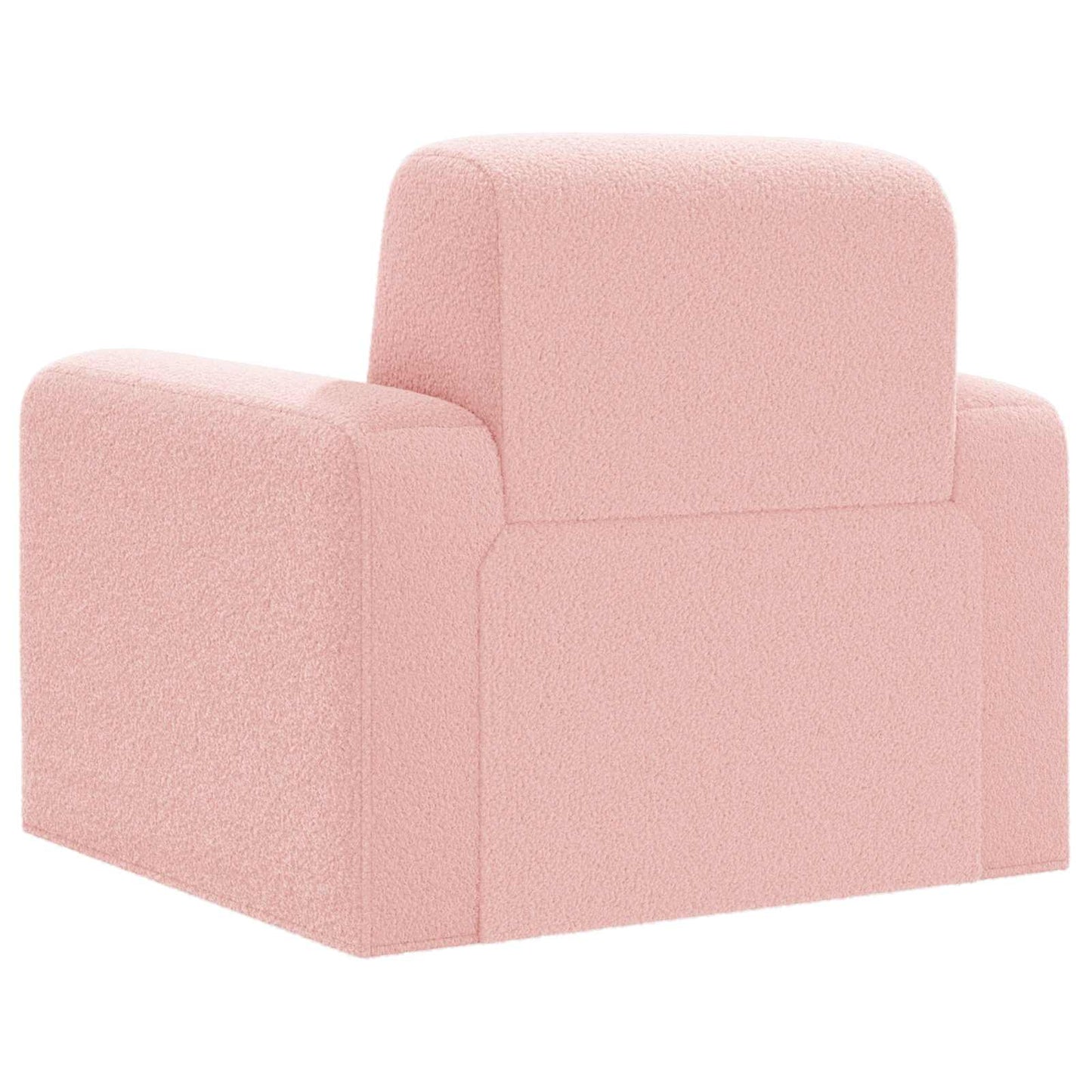 Fauteuil Roze Bouclé is nu te koop bij PeponiXL, paradijselijk wonen!