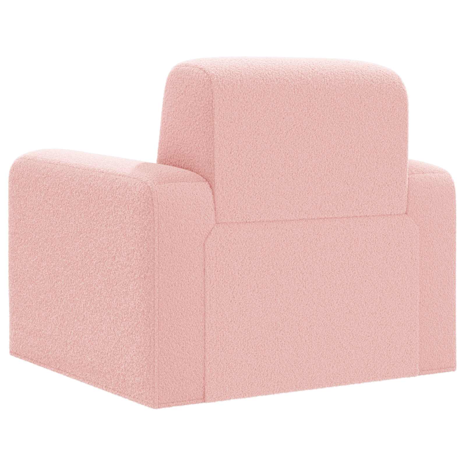 Fauteuil Roze Bouclé is nu te koop bij PeponiXL, paradijselijk wonen!