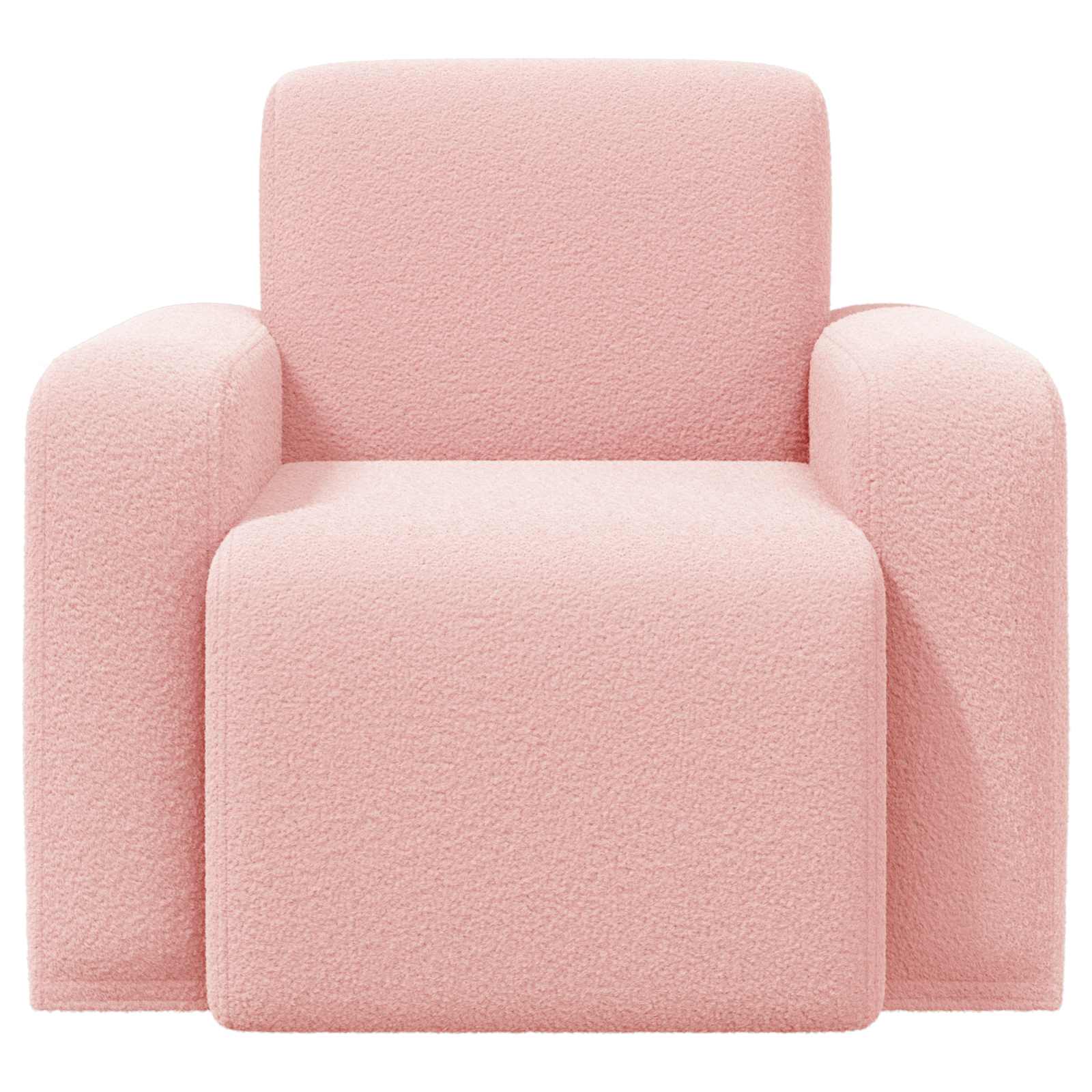 Fauteuil Roze Bouclé is nu te koop bij PeponiXL, paradijselijk wonen!