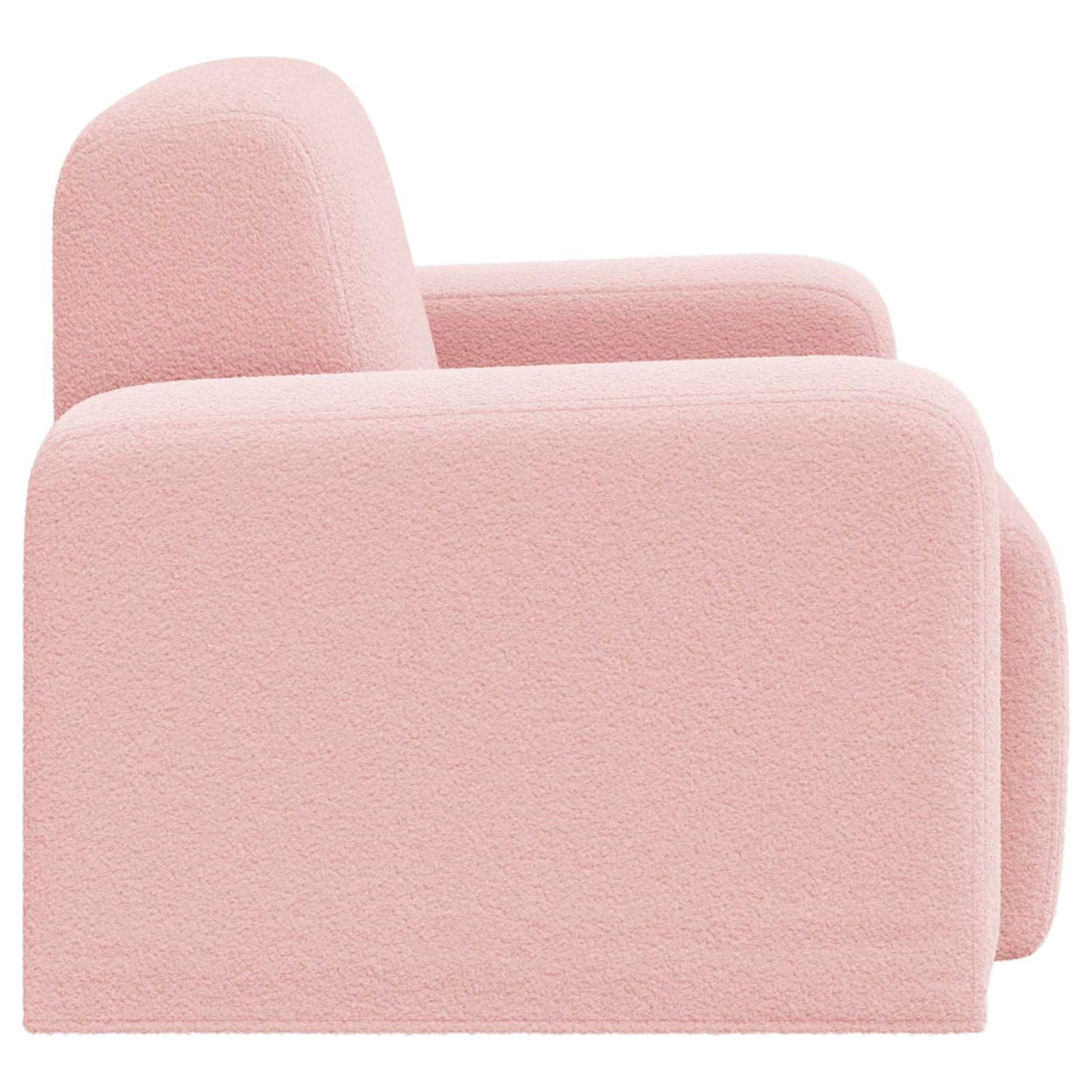 Fauteuil Roze Bouclé is nu te koop bij PeponiXL, paradijselijk wonen!