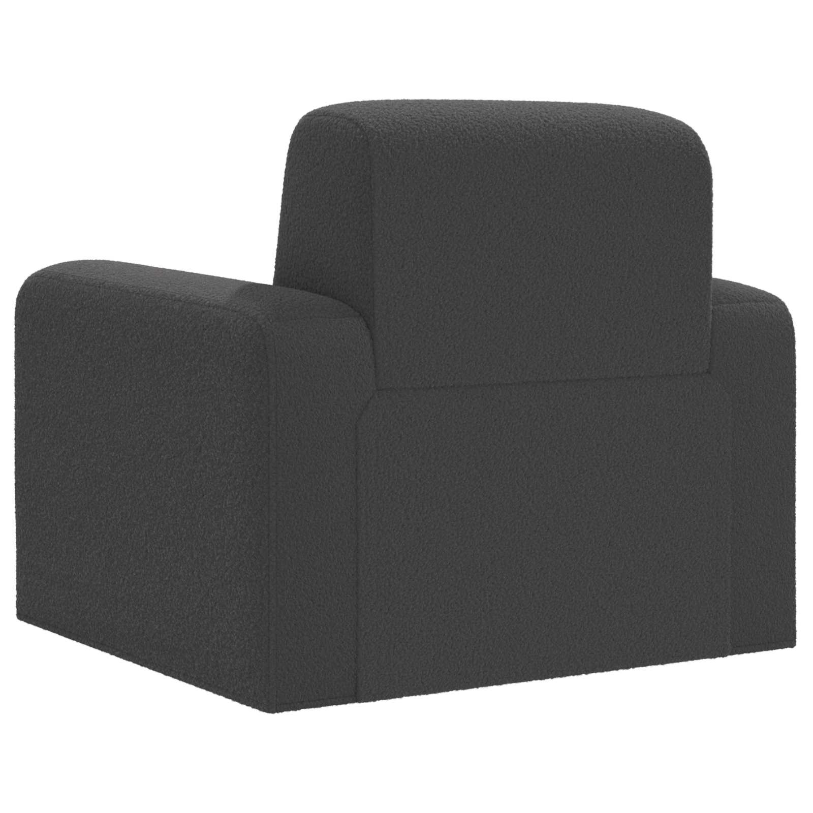 Fauteuil Donkergrijs Bouclé is nu te koop bij PeponiXL, paradijselijk wonen!