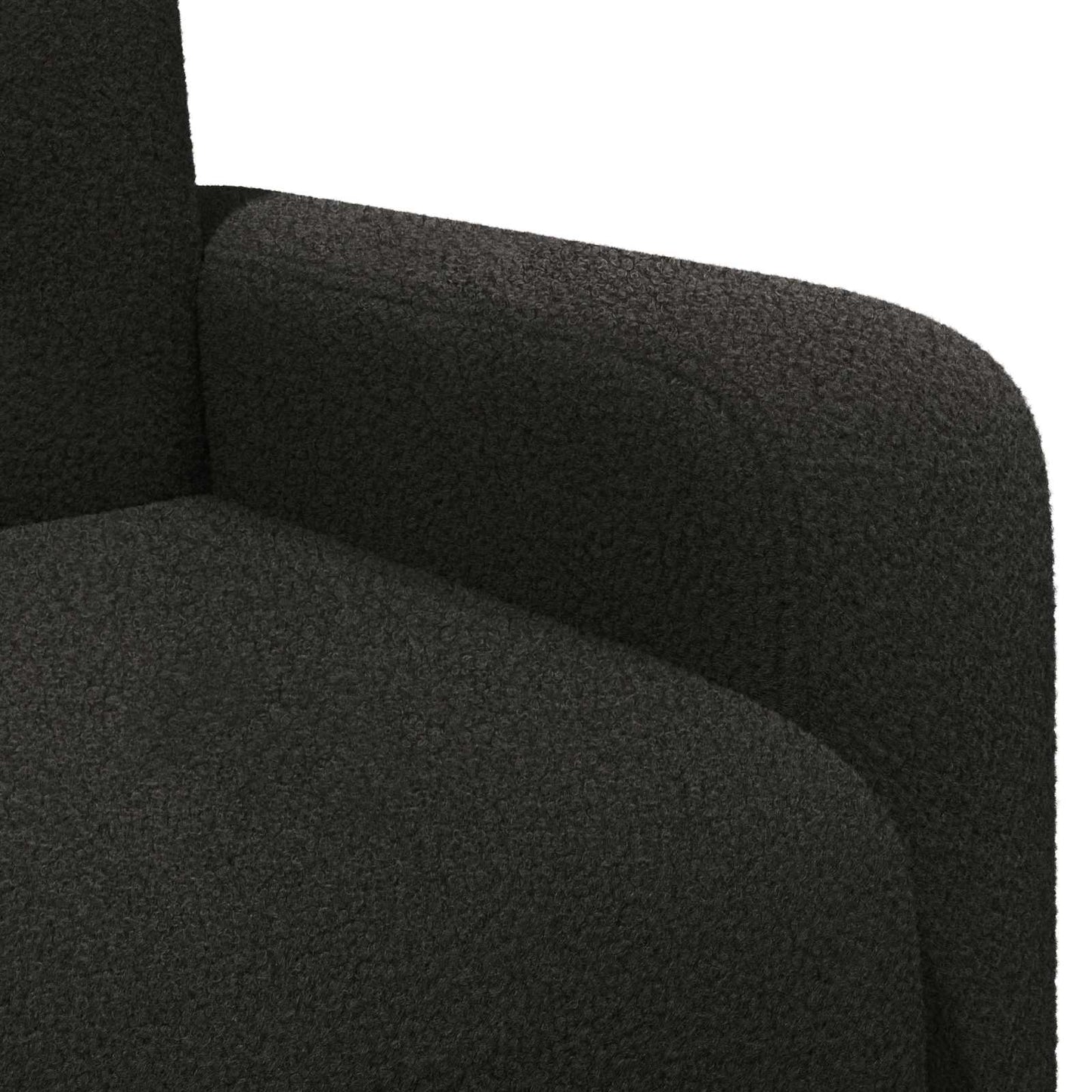 Fauteuil Zwart Bouclé is nu te koop bij PeponiXL, paradijselijk wonen!