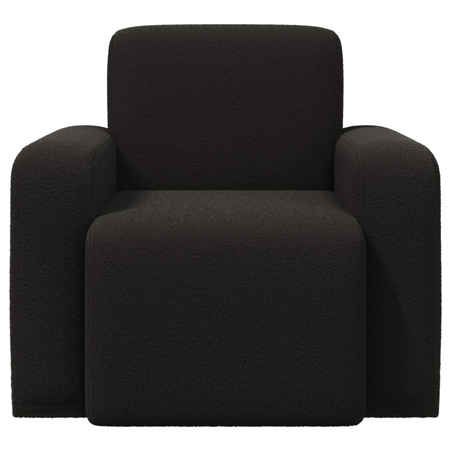 Fauteuil Zwart Bouclé is nu te koop bij PeponiXL, paradijselijk wonen!