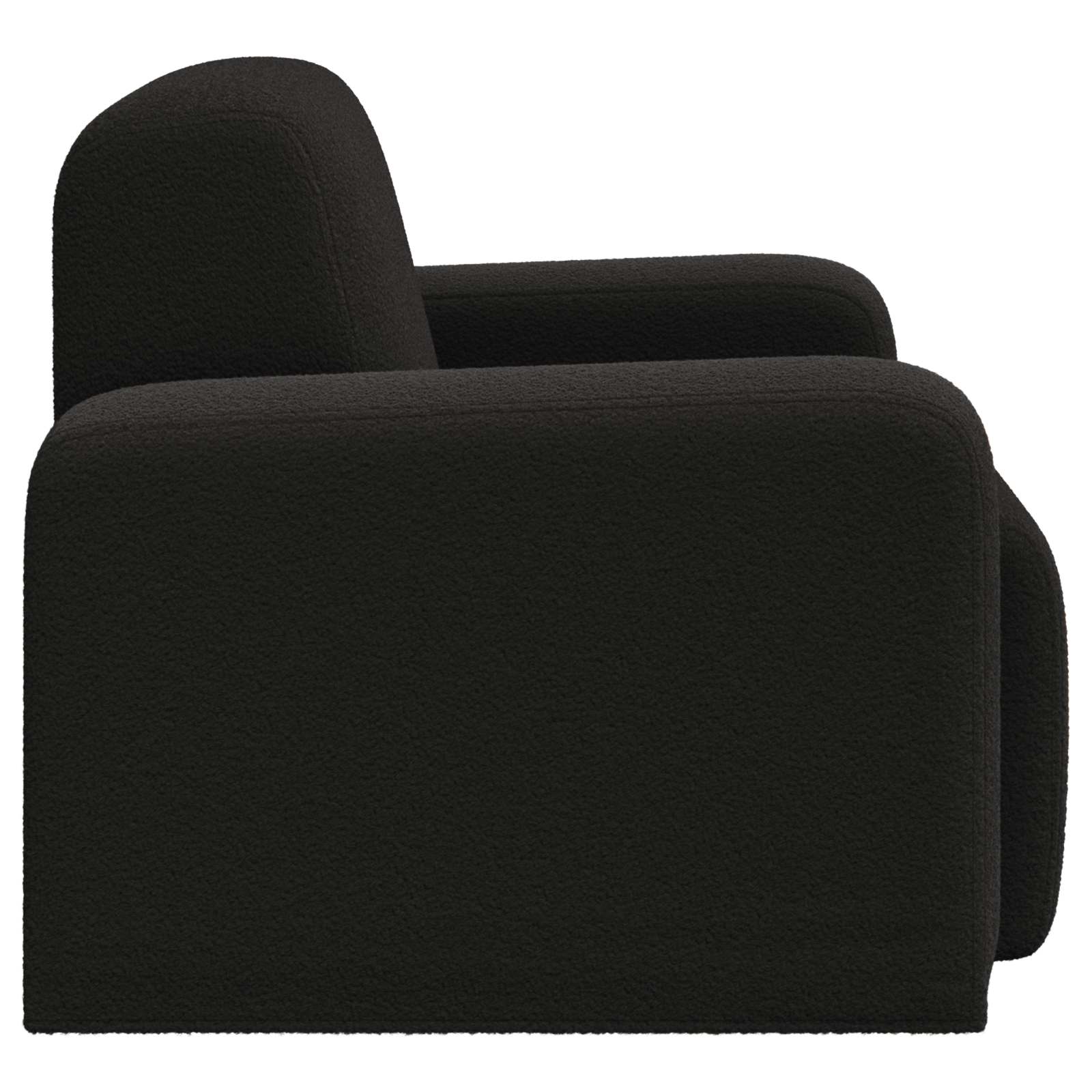 Fauteuil Zwart Bouclé is nu te koop bij PeponiXL, paradijselijk wonen!