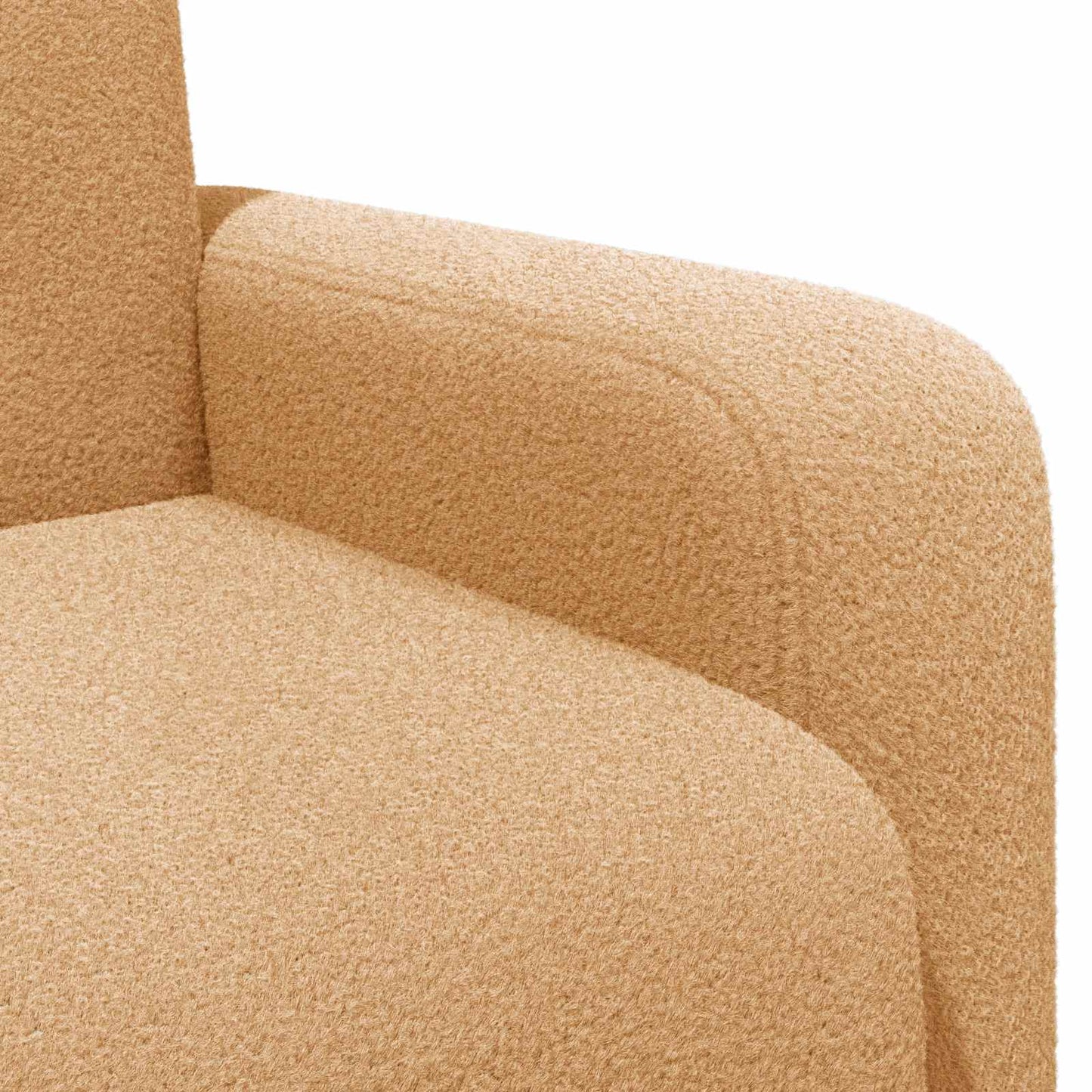 Fauteuil Beige Bouclé is nu te koop bij PeponiXL, paradijselijk wonen!