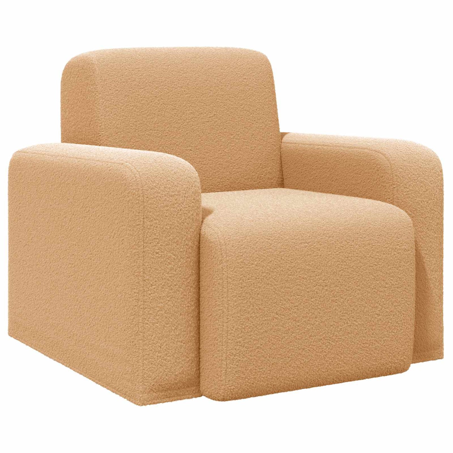 Fauteuil Beige Bouclé is nu te koop bij PeponiXL, paradijselijk wonen!