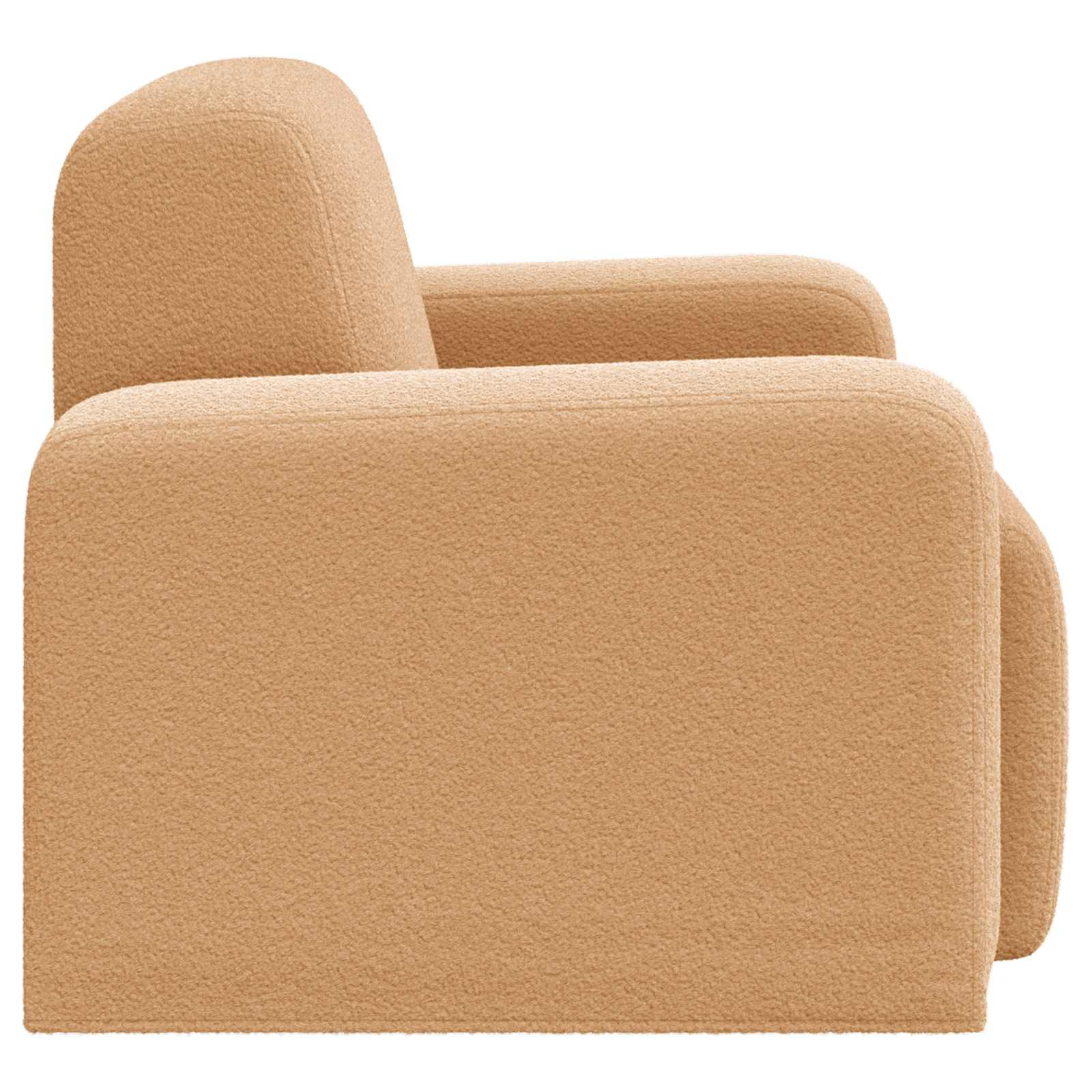 Fauteuil Beige Bouclé is nu te koop bij PeponiXL, paradijselijk wonen!