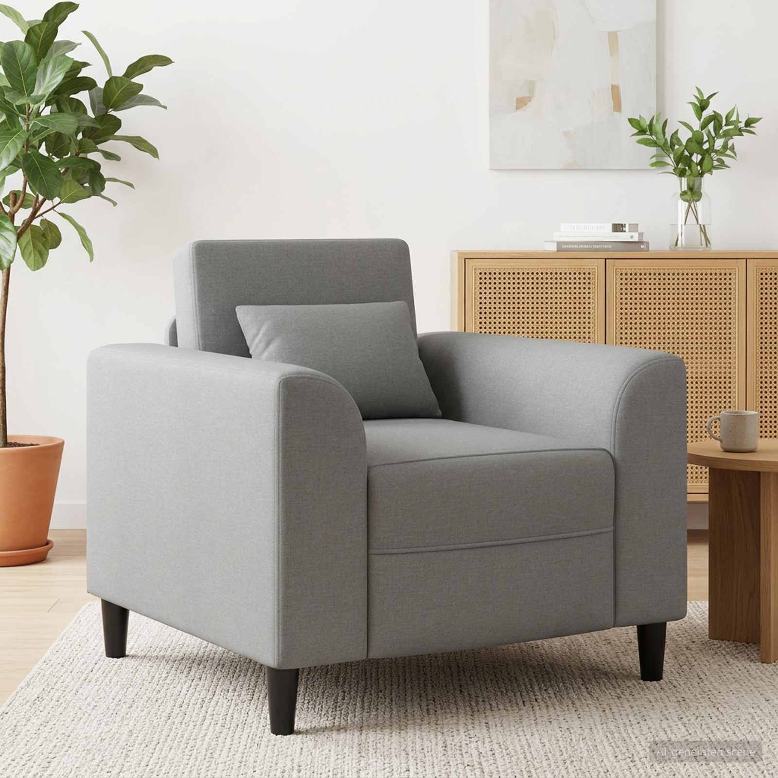 Fauteuil Lichtgrijs Stof is nu te koop bij PeponiXL, paradijselijk wonen!