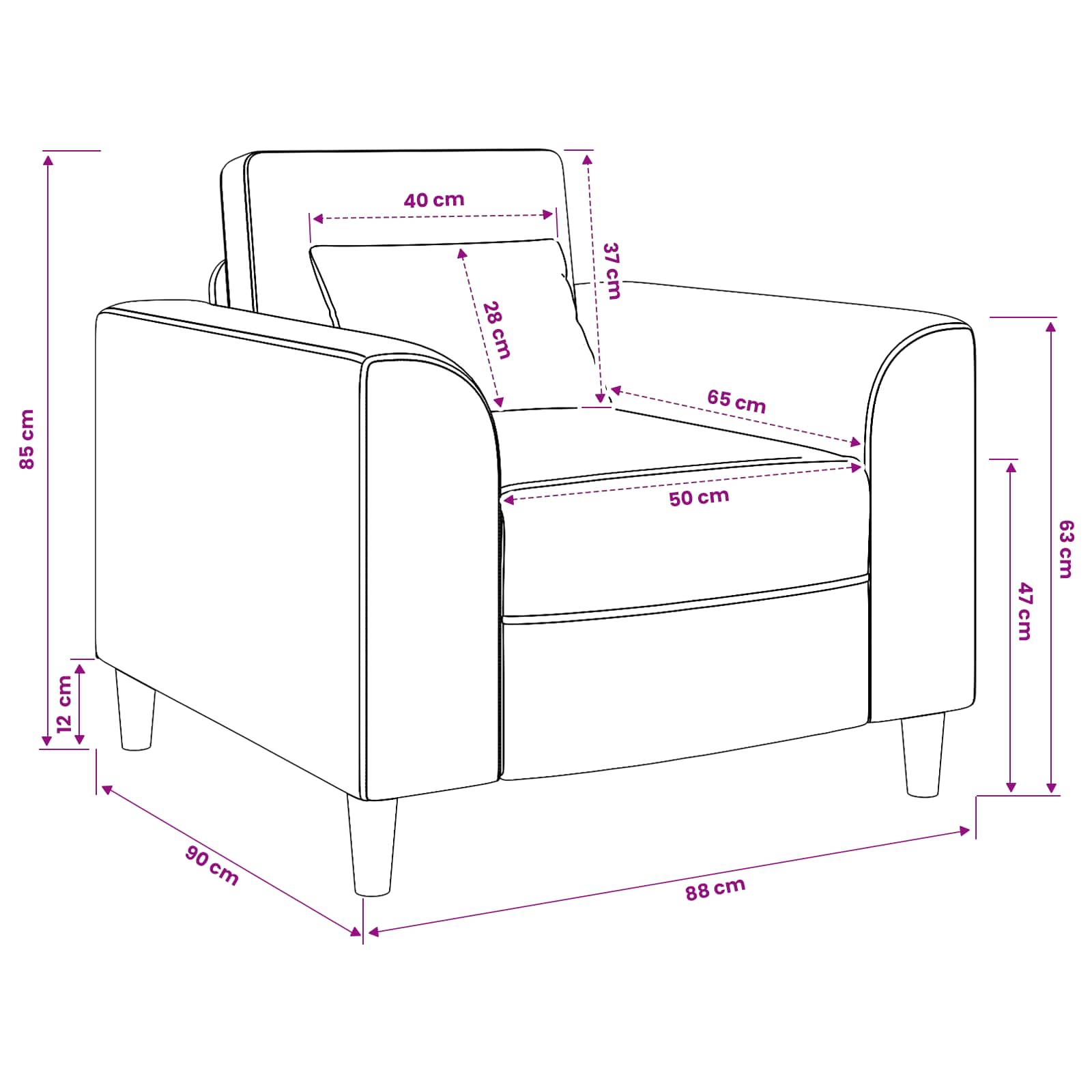 Fauteuil Zwart Stof is nu te koop bij PeponiXL, paradijselijk wonen!