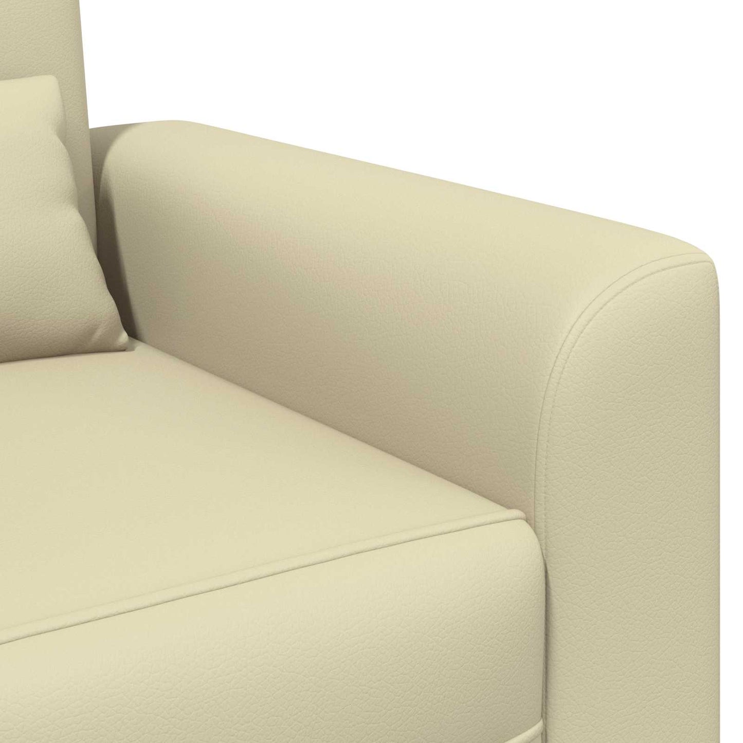Fauteuil Crèmekleurig Kunstleer is nu te koop bij PeponiXL, paradijselijk wonen!