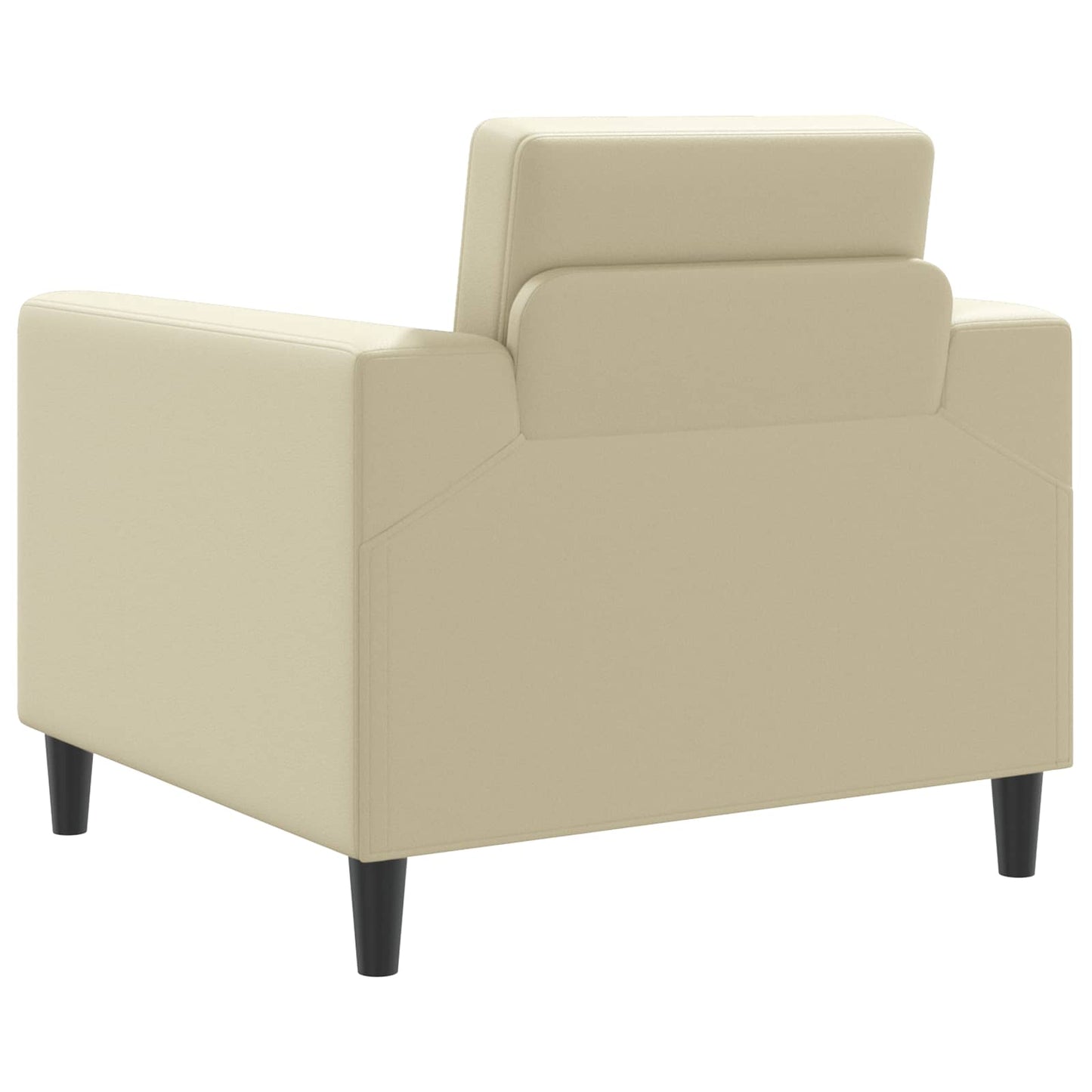 Fauteuil Crèmekleurig Kunstleer is nu te koop bij PeponiXL, paradijselijk wonen!
