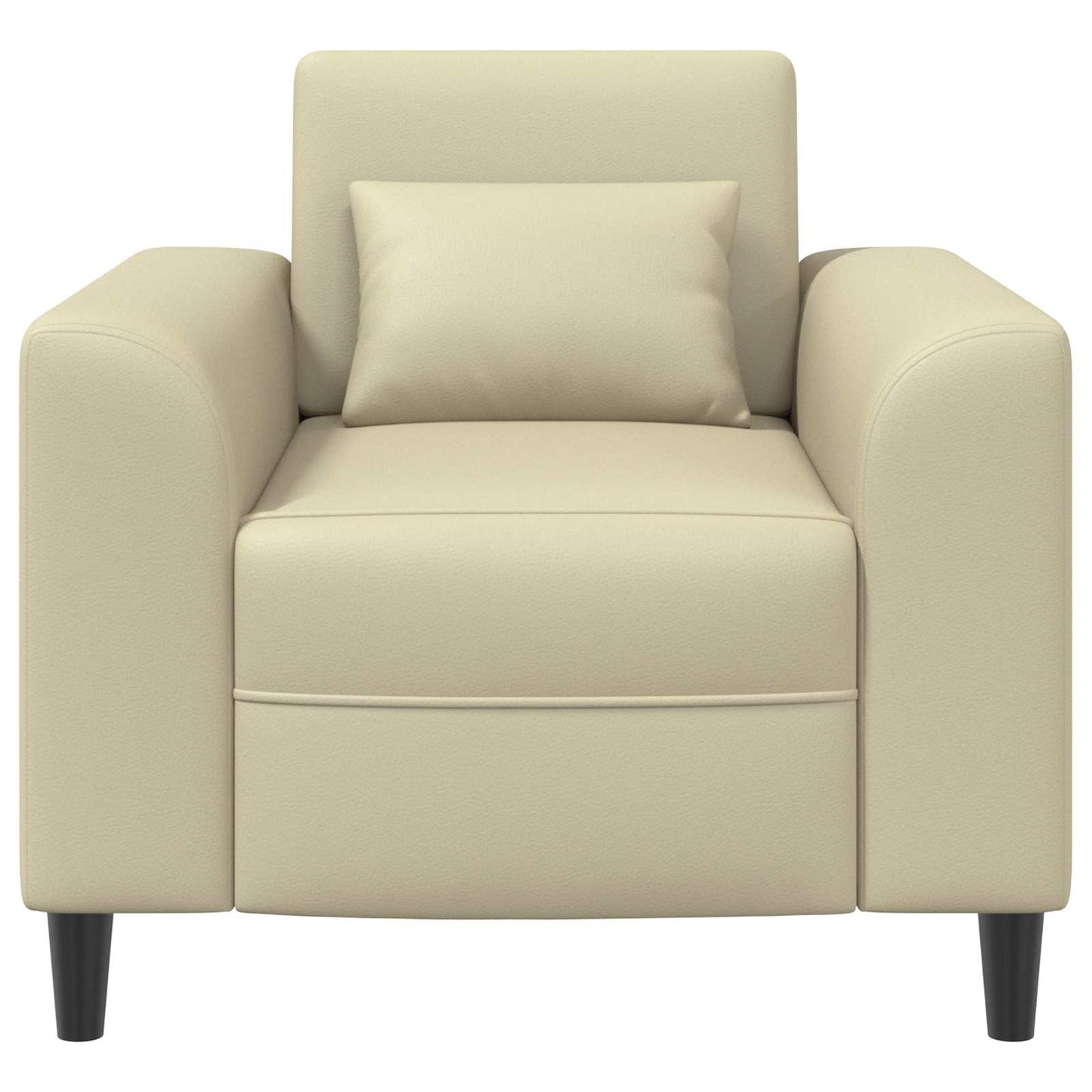 Fauteuil Crèmekleurig Kunstleer is nu te koop bij PeponiXL, paradijselijk wonen!