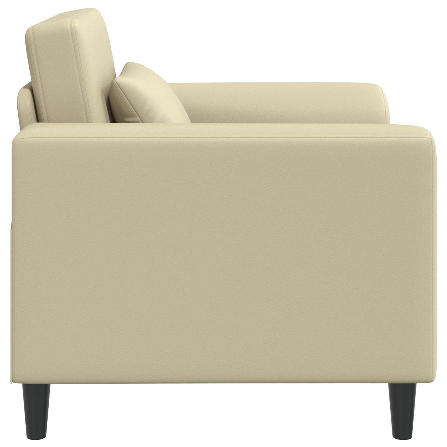 Fauteuil Crèmekleurig Kunstleer is nu te koop bij PeponiXL, paradijselijk wonen!