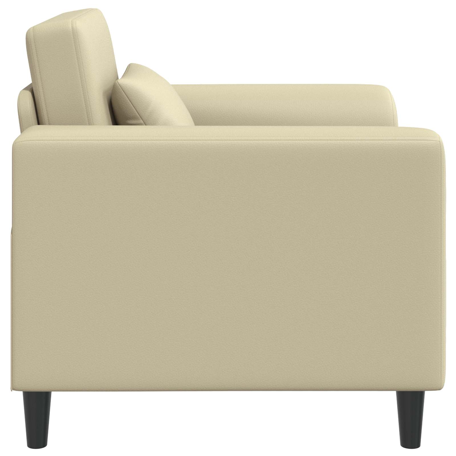 Fauteuil Crèmekleurig Kunstleer is nu te koop bij PeponiXL, paradijselijk wonen!