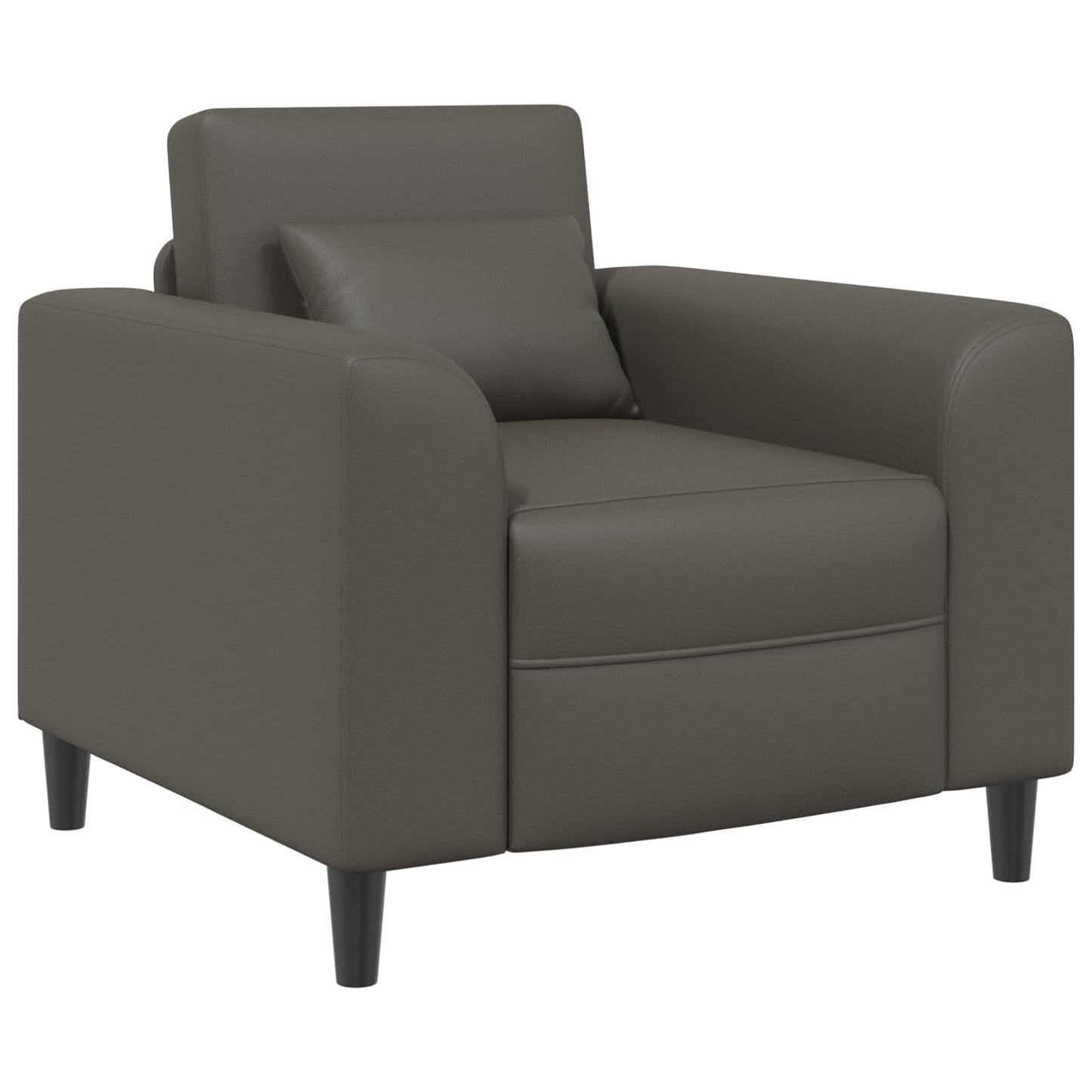 Fauteuil Grijs Kunstleer is nu te koop bij PeponiXL, paradijselijk wonen!
