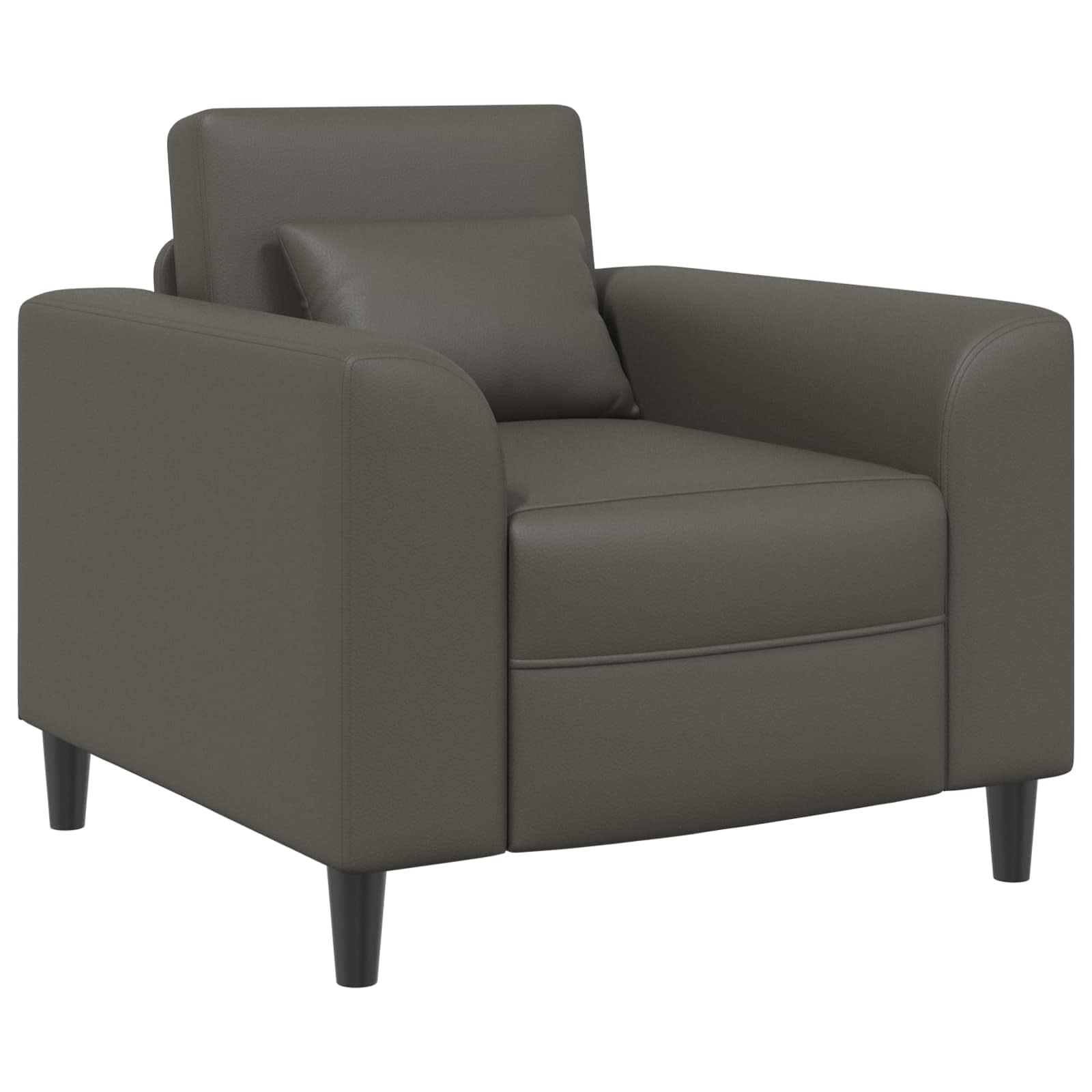 Fauteuil Grijs Kunstleer is nu te koop bij PeponiXL, paradijselijk wonen!