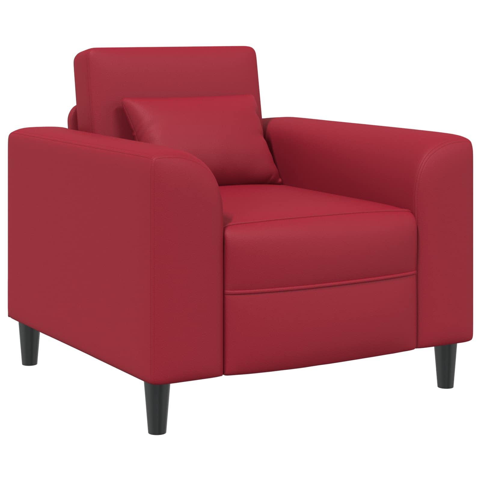 Fauteuil Wijnrood Kunstleer is nu te koop bij PeponiXL, paradijselijk wonen!
