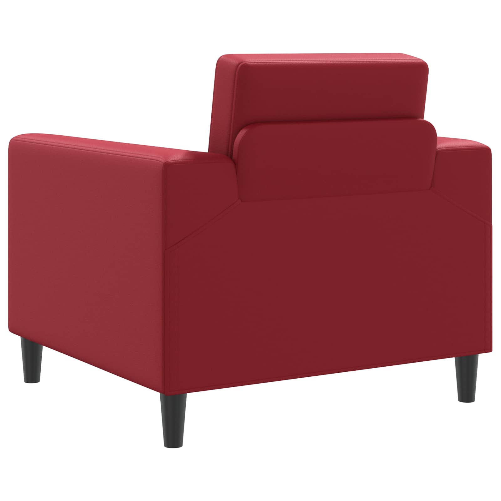 Fauteuil Wijnrood Kunstleer is nu te koop bij PeponiXL, paradijselijk wonen!