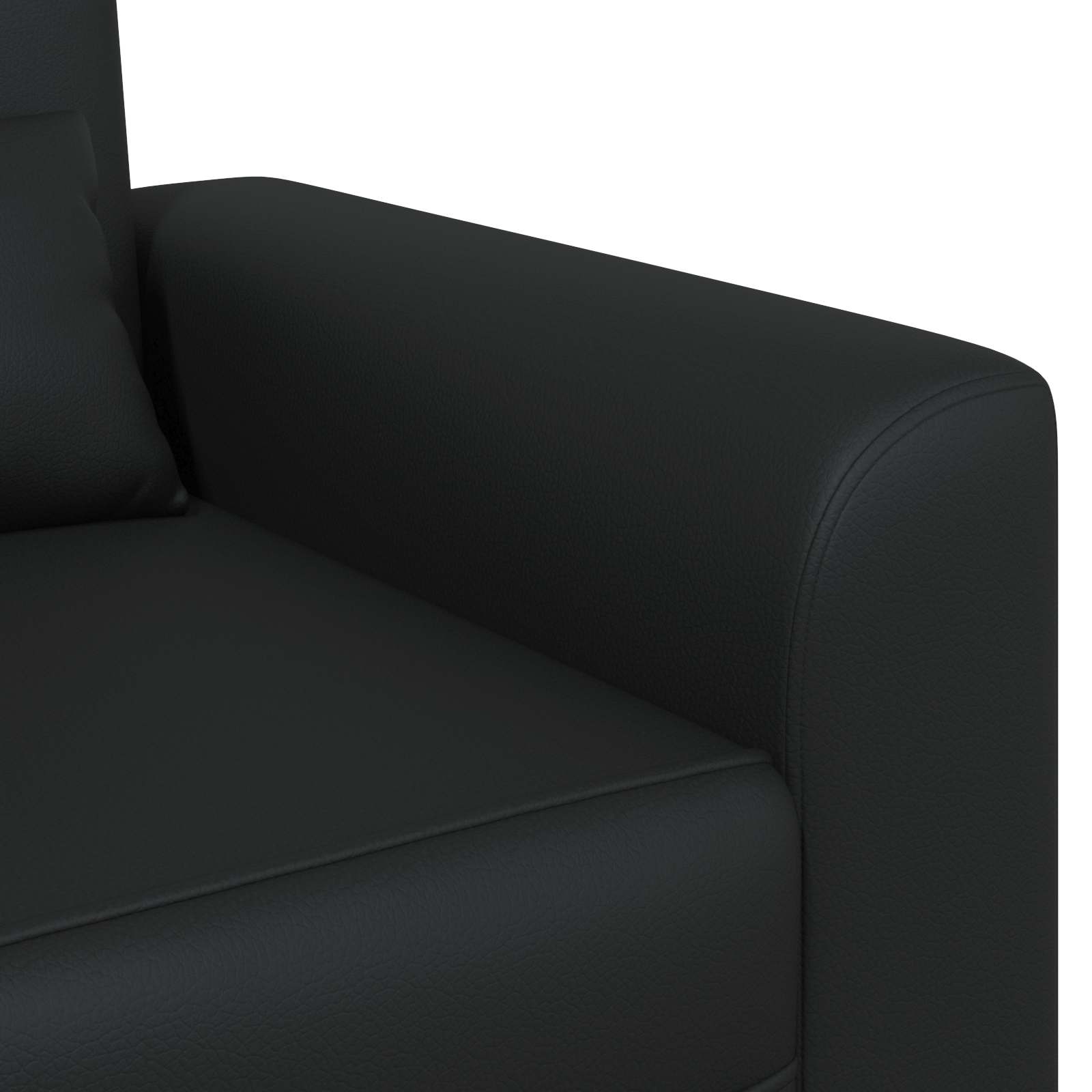 Fauteuil Zwart Kunstleer is nu te koop bij PeponiXL, paradijselijk wonen!